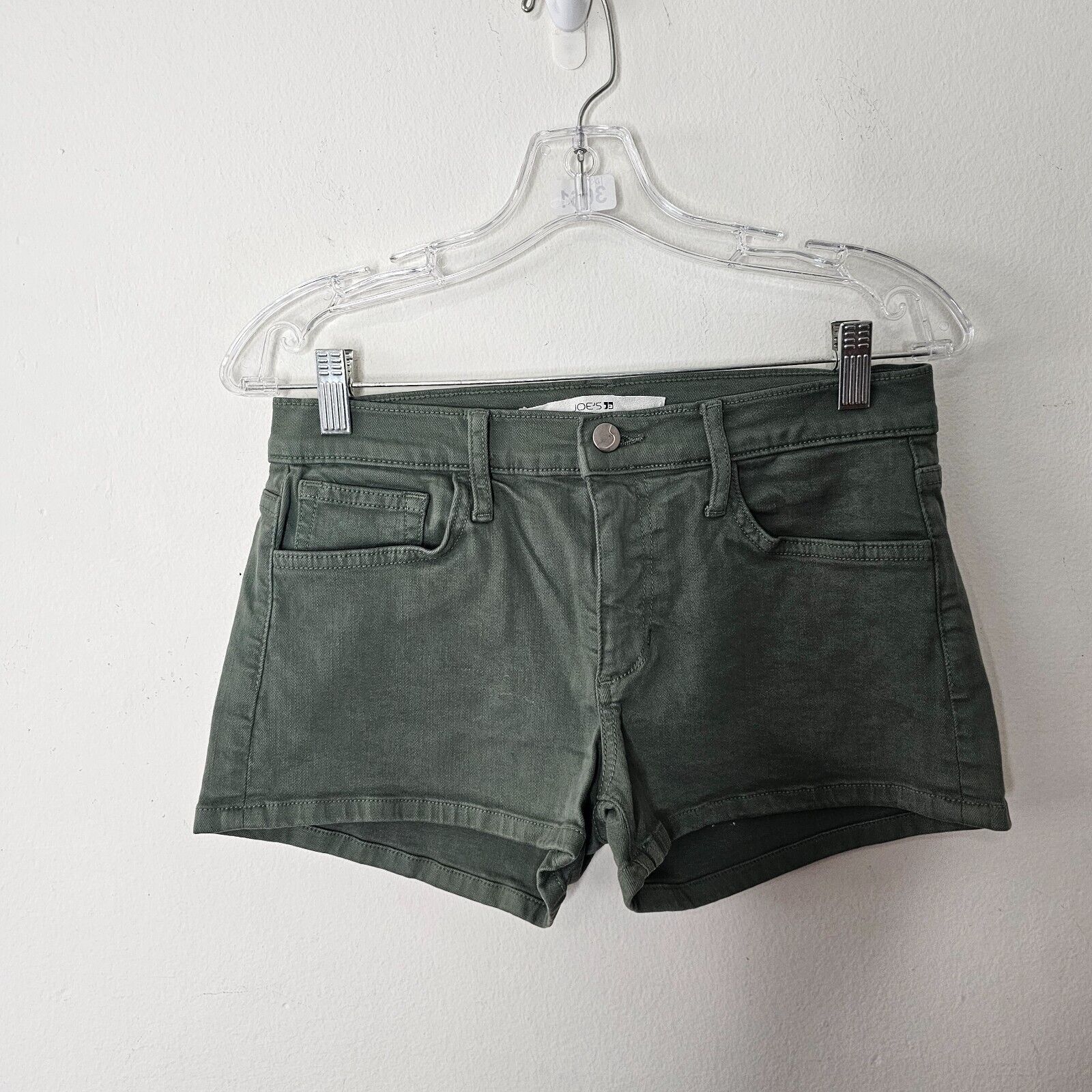 Other Joe's Army Green Denim 5-Pocket Jean Short Shorts Size 29 Size 29" - 6 Thumbnail