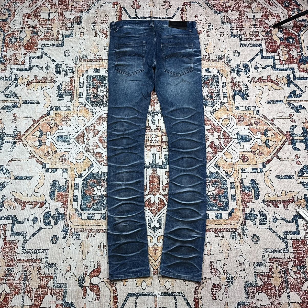 Japanese Brand Y2K Midas Distressed Denim Pants Size US 30 / EU 46 - 7 Thumbnail