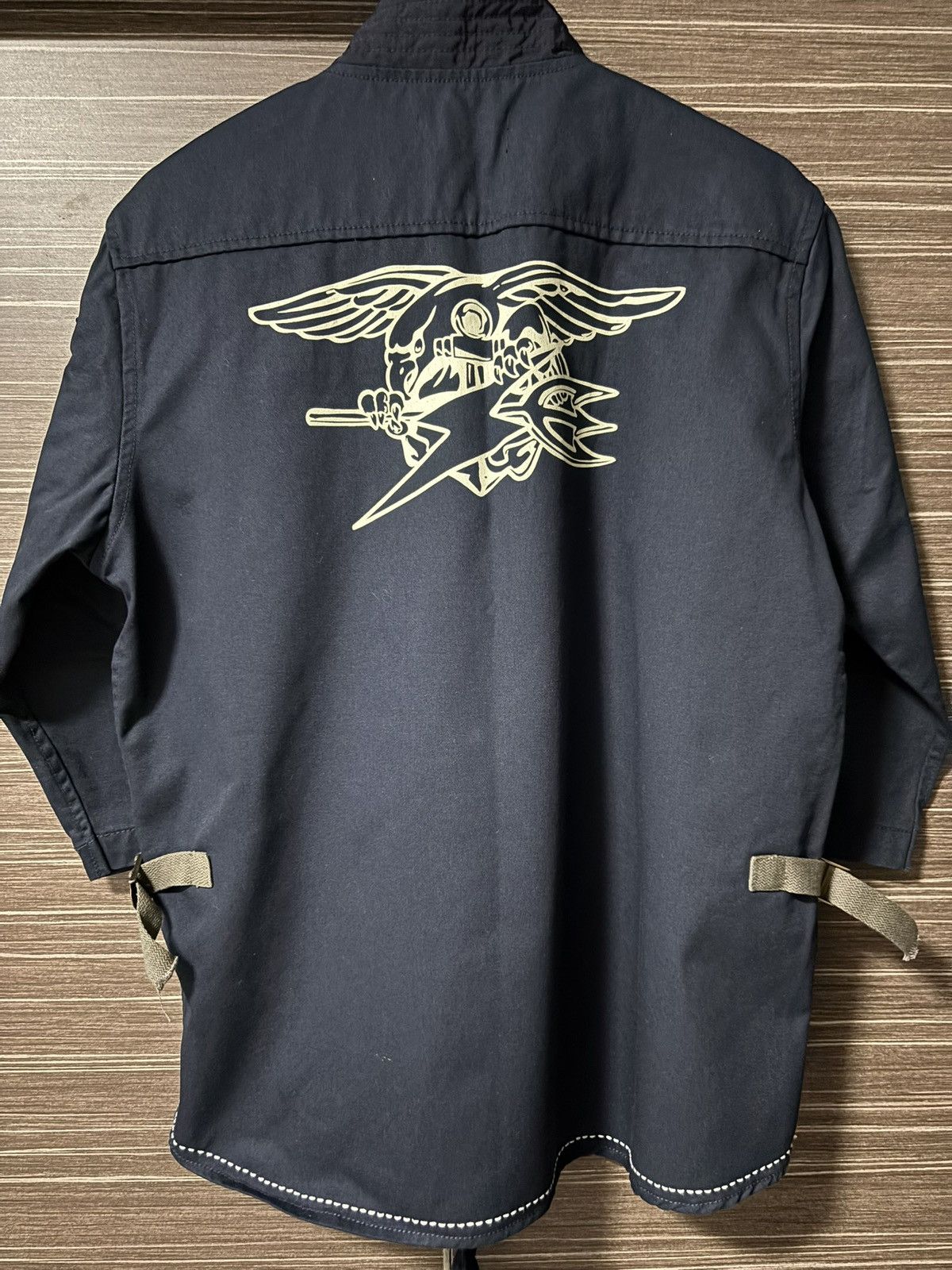 Elhaus Elhaus Navy Cotton Jacket Size US M / EU 48-50 / 2 - 2 Thumbnail