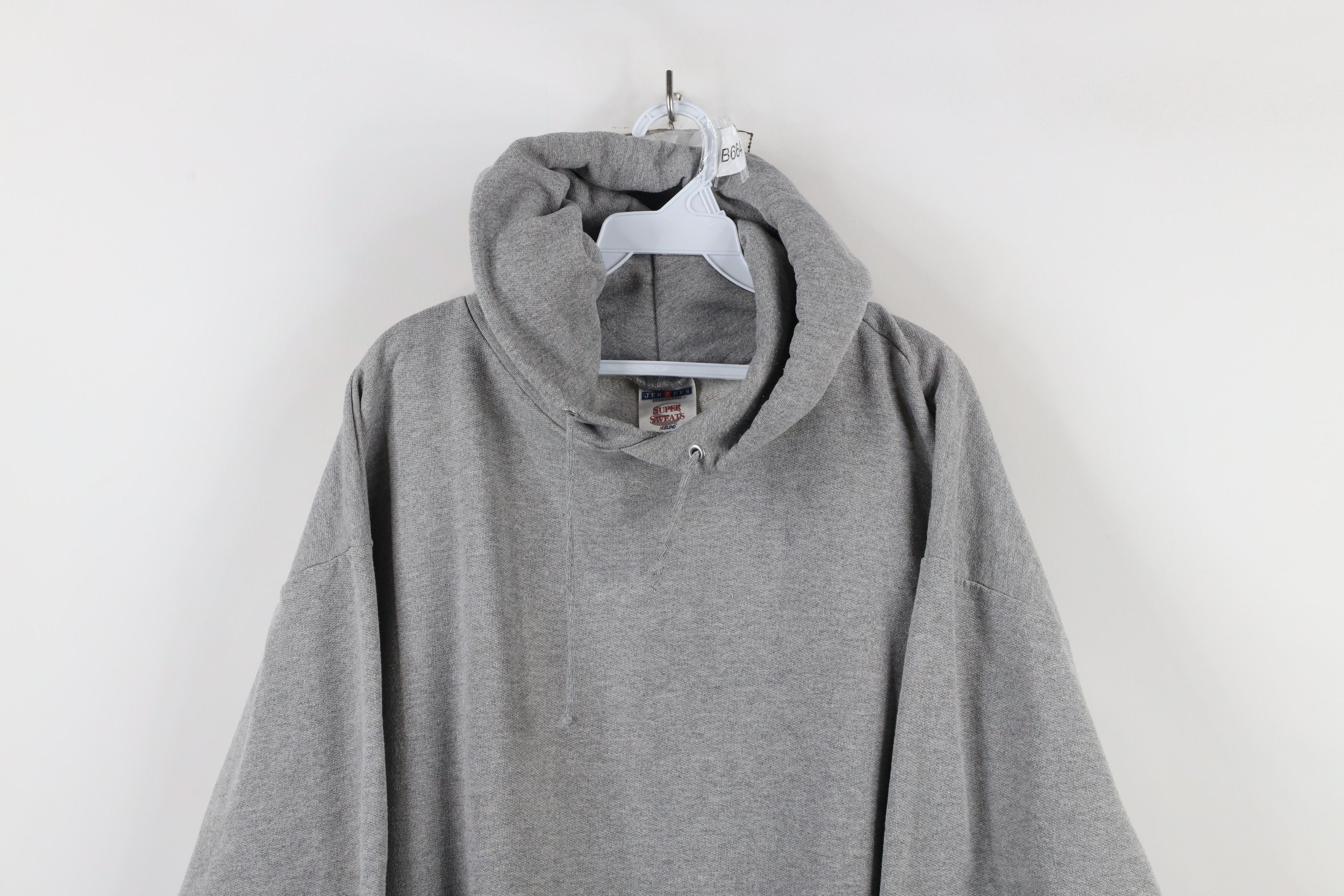 Vintage Vintage 90s Streetwear Heavyweight Hoodie Sweatshirt Gray Size US XXL / EU 58 / 5 - 2 Thumbnail