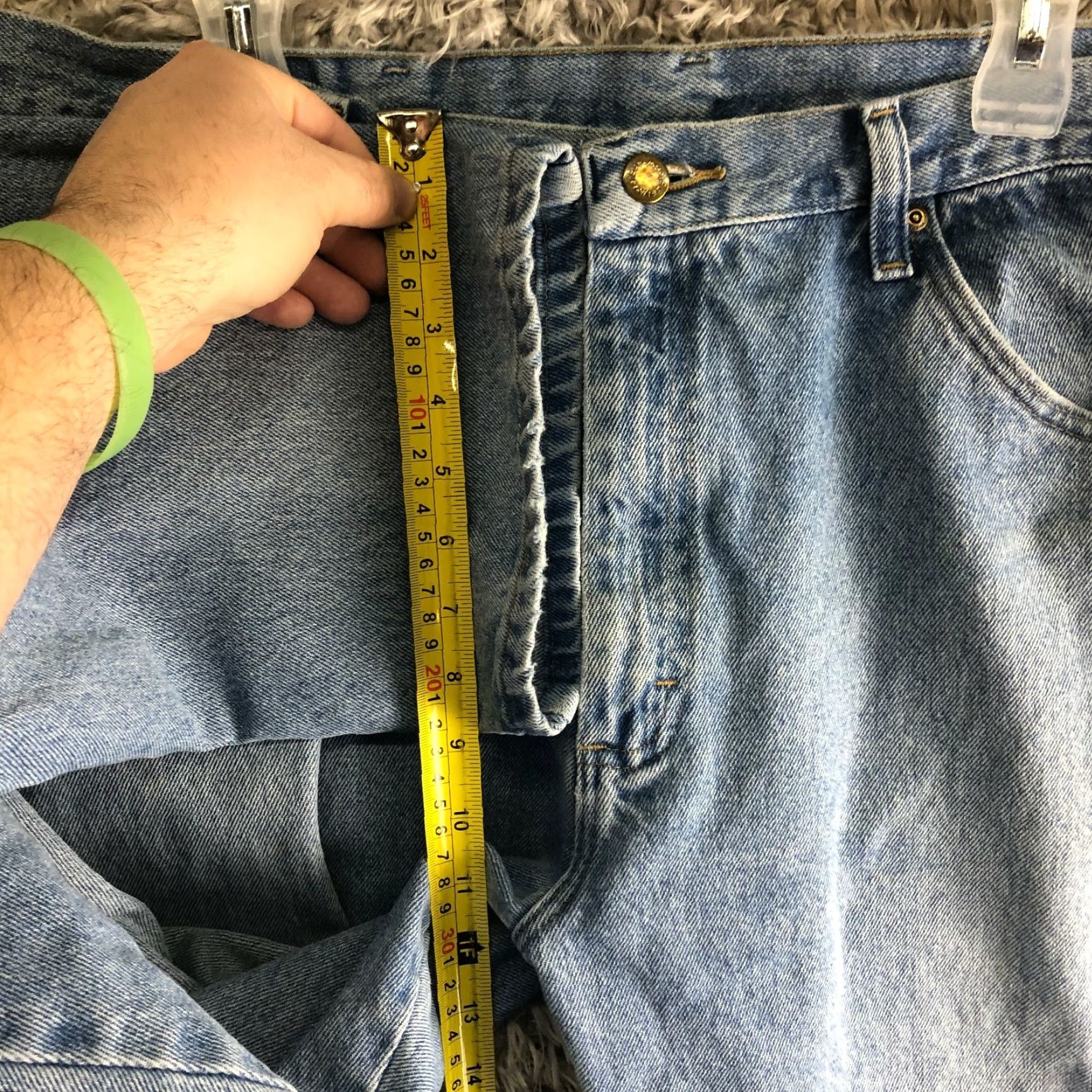 Wrangler Wrangler Mens 38x30 Regular Fit Mid Rise Straight Leg Medium Wash Blue Jean Size US 38 / EU 54 - 4 Thumbnail