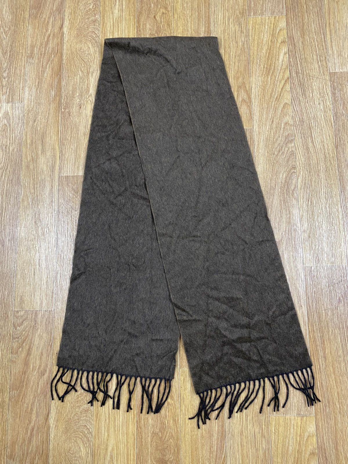 Canali Canali Brown Lana and Angora Wool Scarf Size ONE SIZE - 5 Thumbnail