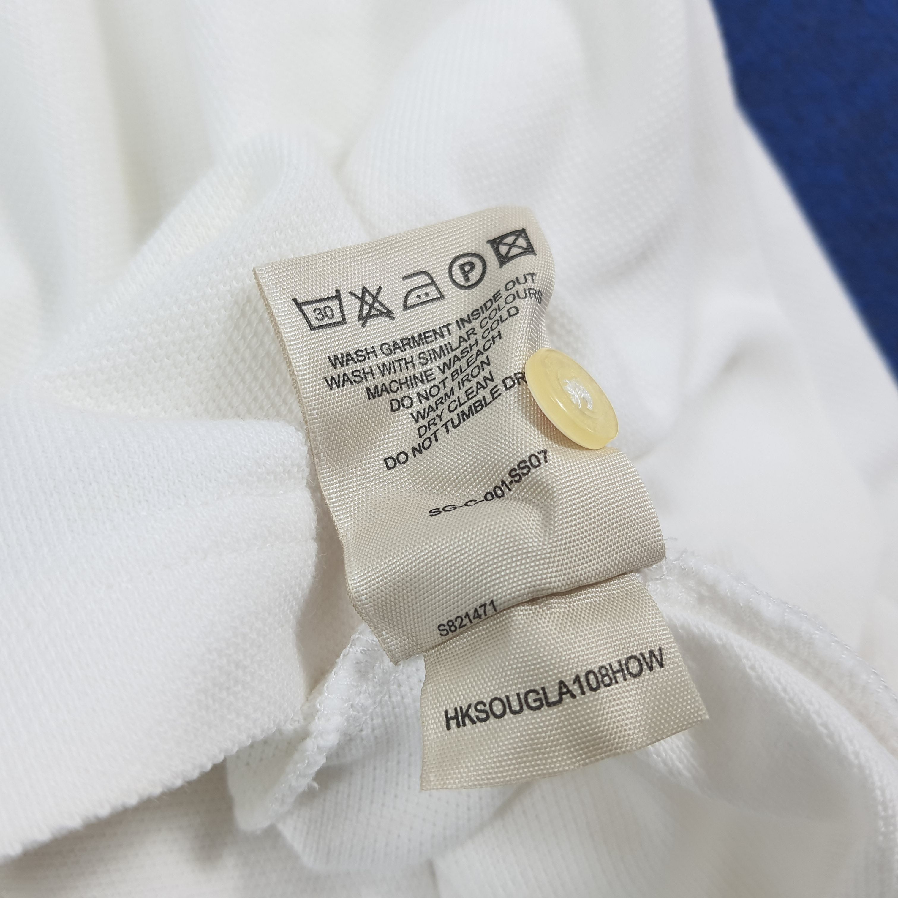 Burberry Vintage Burberry London White Nova Check Polo Shirt C299N52 Size US XL / EU 56 / 4 - 7 Thumbnail