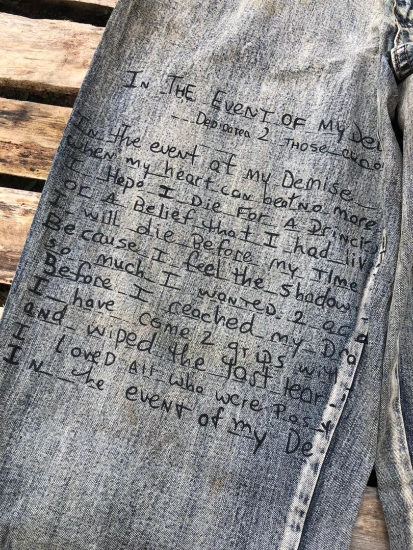 Makaveli × Vintage Vintage Makaveli Tupac Shakur Denim Jeans Size US 32 / EU 48 - 7 Thumbnail