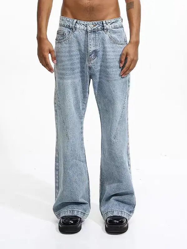 VIBE washed faded ripped y2k flared jeans Size US 30 / EU 46 - 7 Thumbnail