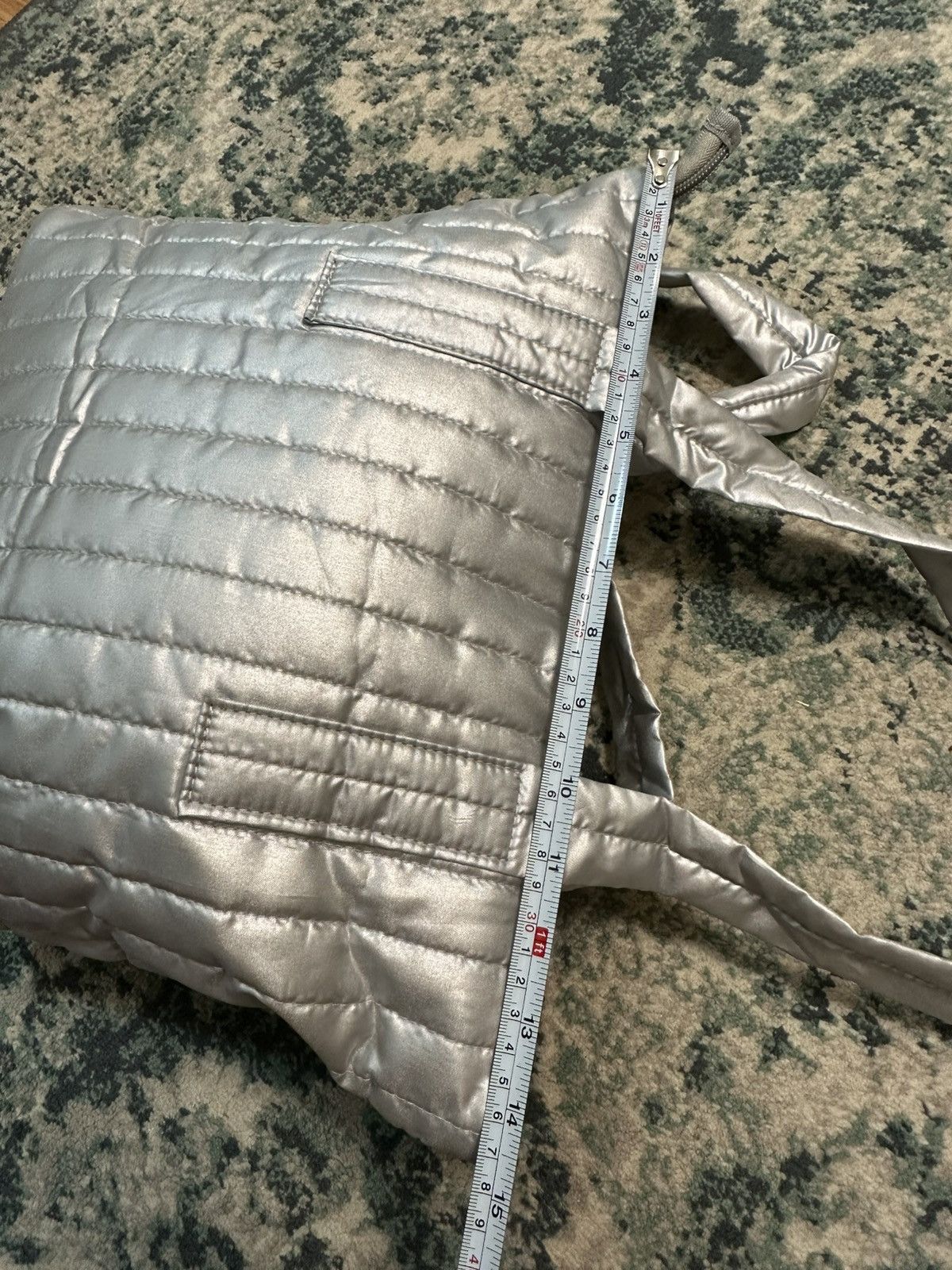 Issey Miyake Plantation By Issey Miyake Silver Puffer Tote Bag Size ONE SIZE - 12 Thumbnail