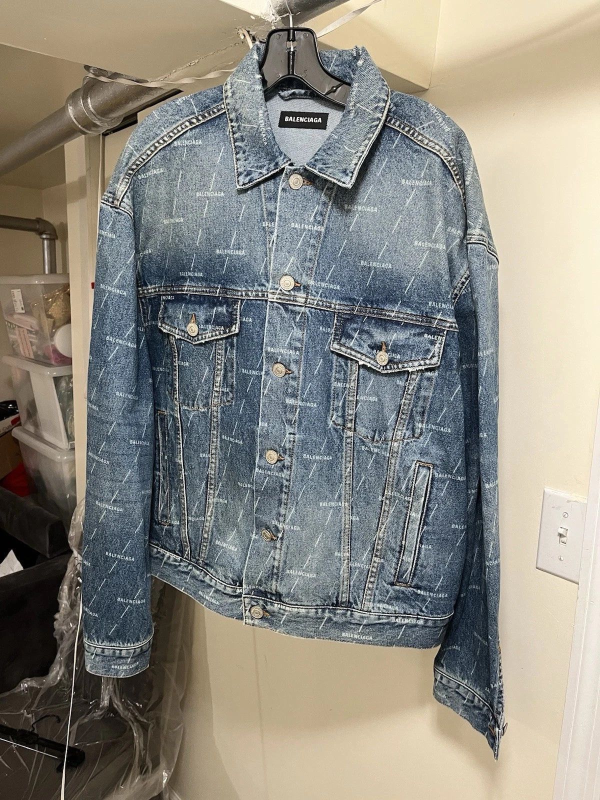 Balenciaga Balenciaga Denim Jacket Size US M / EU 48-50 / 2 - 1 Thumbnail