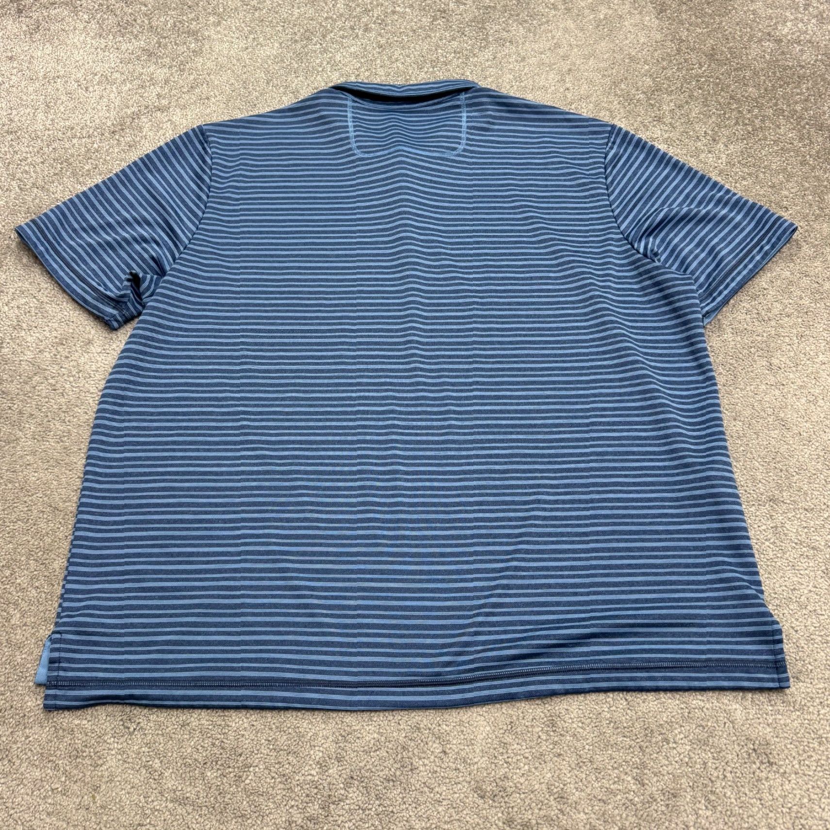 Tommy Bahama Tommy Bahama Performance Polo Shirt Mens 3XL Blue Striped Short Sleeve Golf Fish Size US XXL / EU 58 / 5 - 2 Thumbnail