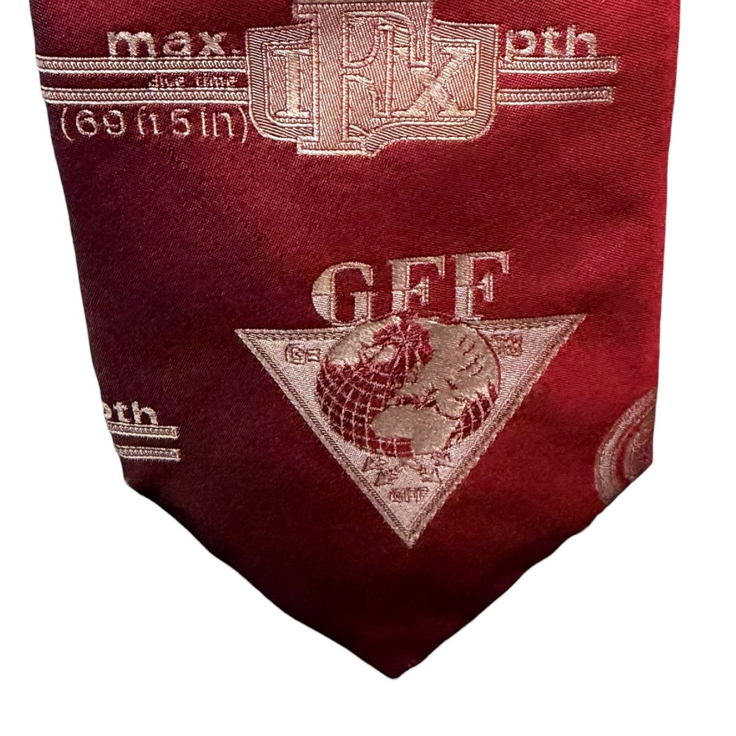 Gianfranco Ferre Vintage 90s Gianfranco Ferre Red GFF Global 100% Silk Tie Size ONE SIZE - 3 Thumbnail