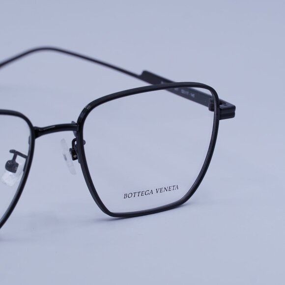 Bottega Veneta Bottega Veneta BV1015O 001 Eyeglasses Black 52mm Square Size ONE SIZE - 2 Thumbnail