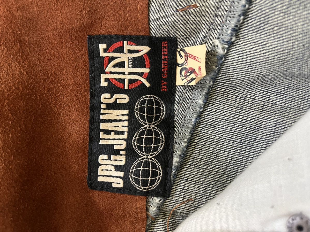 Jean Paul Gaultier 27 Jean Paul Gaultier belted leather Super wide denim pants Size US 30 / EU 46 - 11 Thumbnail