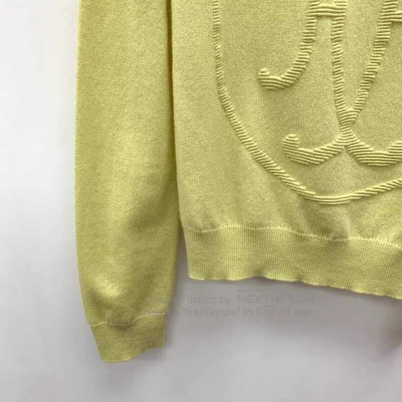 Hermes Hermes Light Yellow Jacquard Cashmere Crew-neck Long-sleev Size XS / US 0-2 / IT 36-38 - 4 Thumbnail