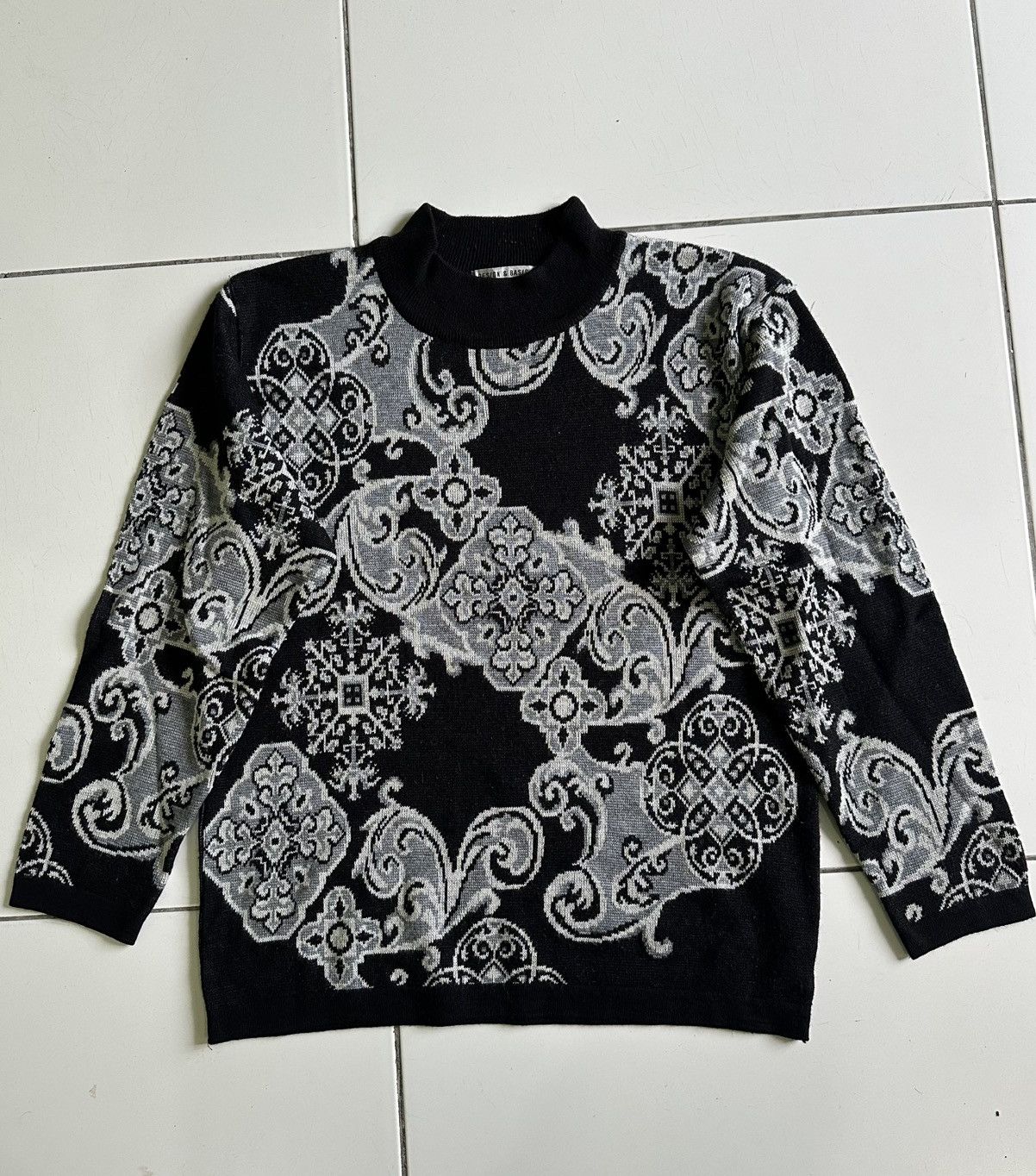 Japanese Brand Vintage Ragalia Printed Cotton Knit Sweater Size M / US 6-8 / IT 42-44 - 1 Thumbnail