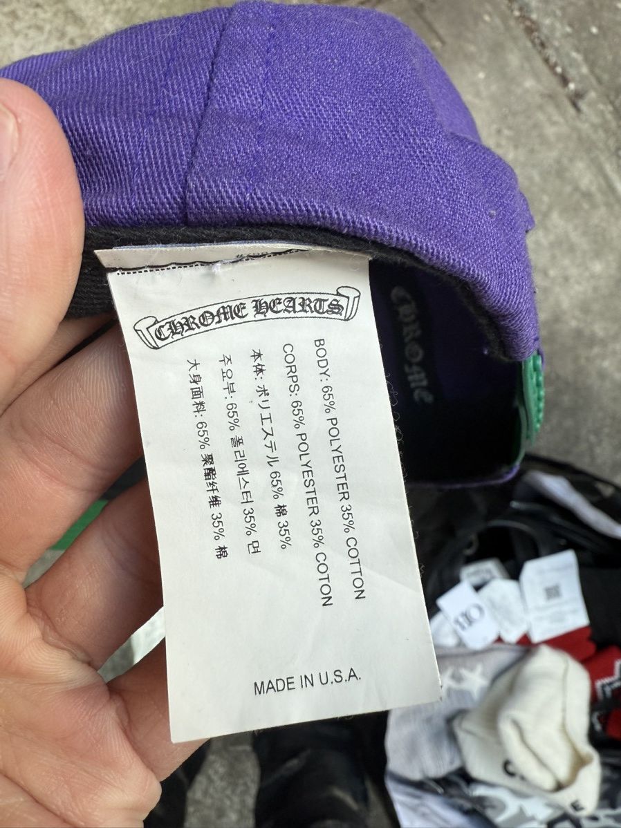 Chrome Hearts Chrome Hearts CH Purple Trucker Hat Size ONE SIZE - 6 Thumbnail