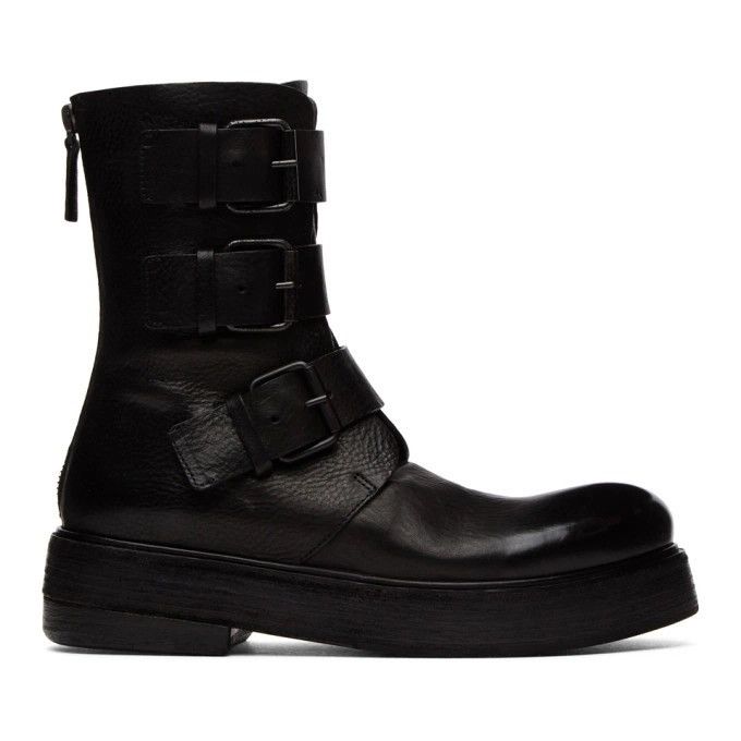 Marsell Triple Buckle Boot Black. Size 40 Size US 10 / IT 40 - 9 Thumbnail