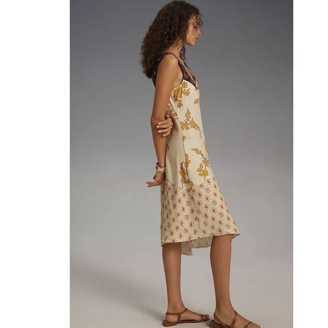 Anthropologie NWT Plenty by Tracy Reese Sleeveless Asymmetrical Midi Dress Size S / US 4 / IT 40 - 4 Thumbnail