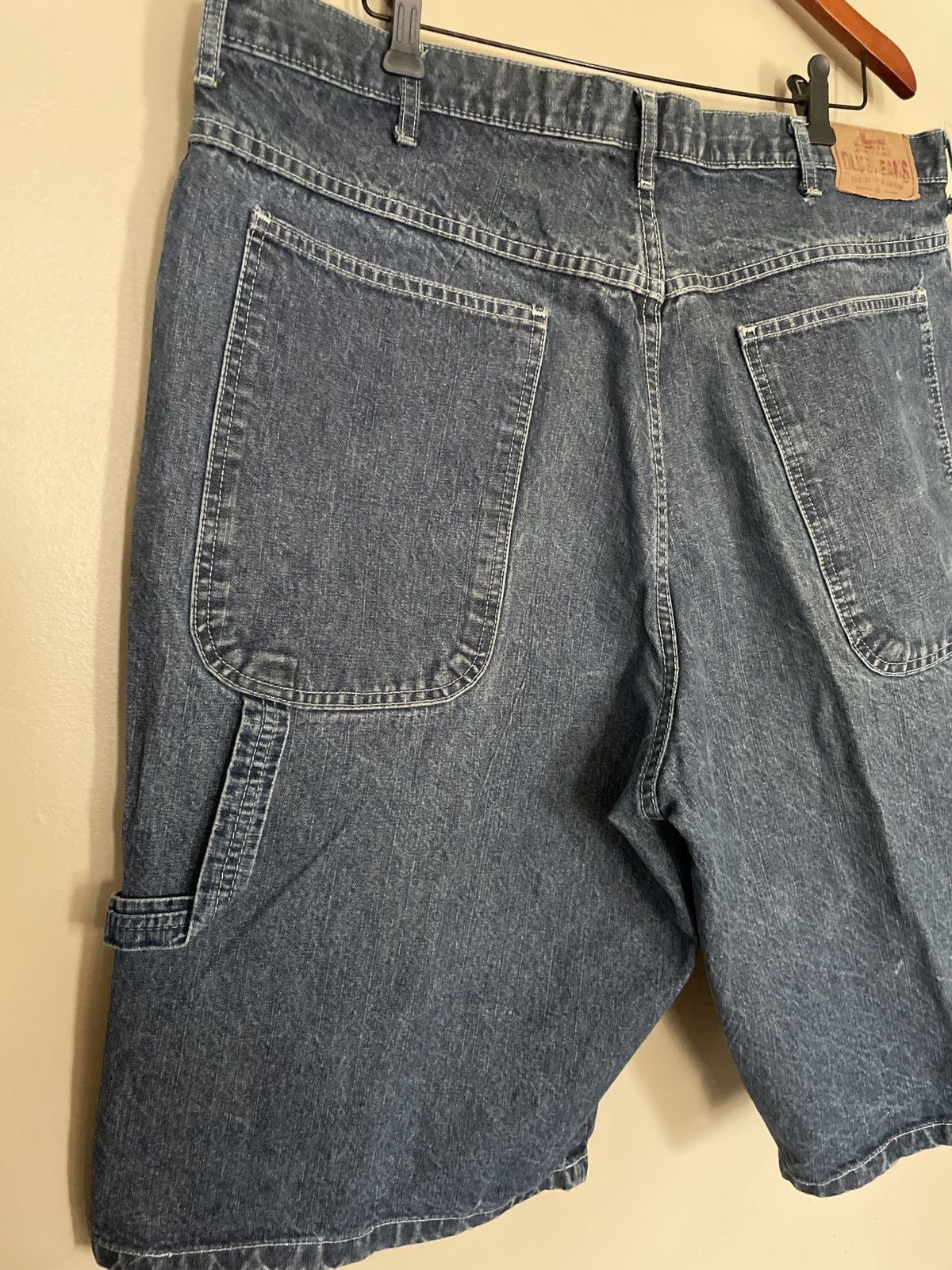 Designer × Vintage Michael’s NY Jean Co Blue Denim Shorts Jorts Carpenter skate Size US 40 / EU 56 - 8 Thumbnail