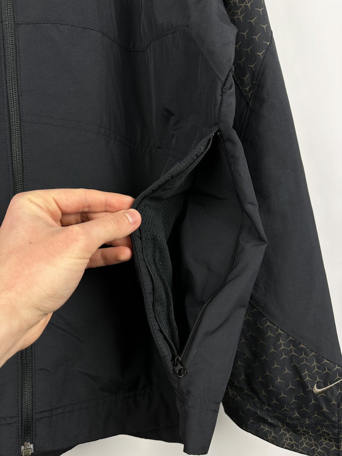 Nike × Vintage Vintage Y2K Nike Swoosh Nylon Zip Up Jacket Hype Drill Size US M / EU 48-50 / 2 - 5 Thumbnail