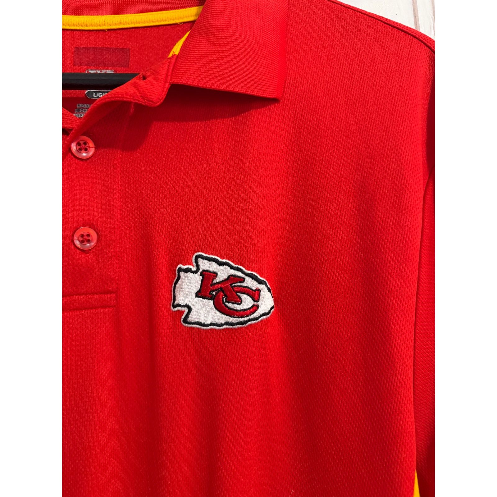 Majestic Kansas City Chiefs NFL Football Polo Shirt Men's Size L Size US L / EU 52-54 / 3 - 2 Thumbnail