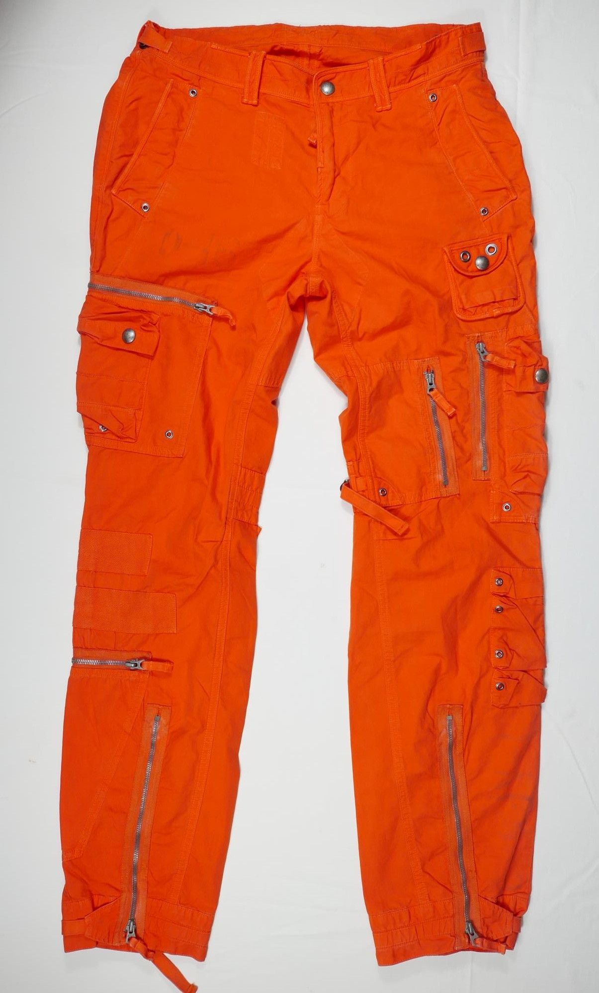 Image of Polo Ralph Laurent Pants Cargo Orange Tactical Flight 34, Men's