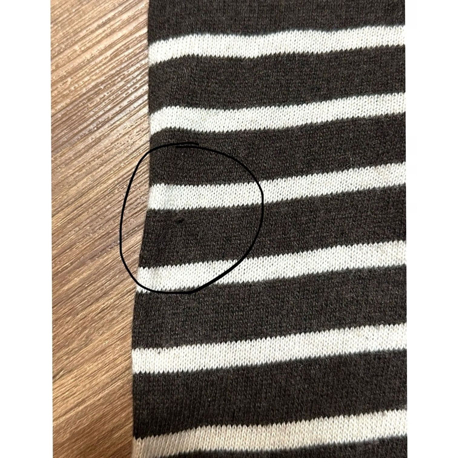 Tory Burch Tory Burch Striped Tunic Sweater Wool Cashmere Blend Brown XS Women Size XS / US 0-2 / IT 36-38 - 6 Thumbnail