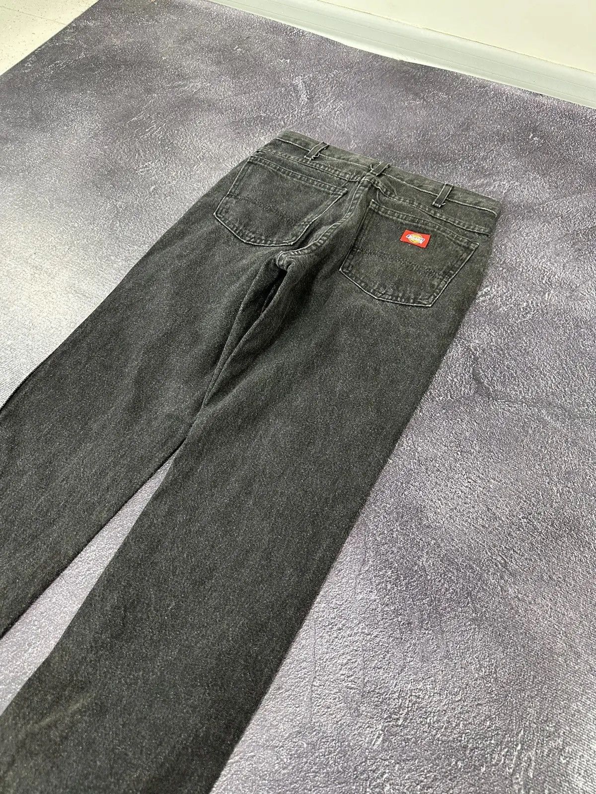 Dickies × Vintage Vintage Dickies Distressed Black Work Denim Hype Jeans Size US 31 - 5 Thumbnail