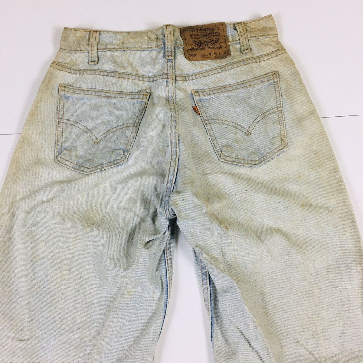 Levi's Vintage 90s Levi’s 560 Orange Tab Loose Fit Tapered Leg Size US 30 / EU 46 - 7 Thumbnail