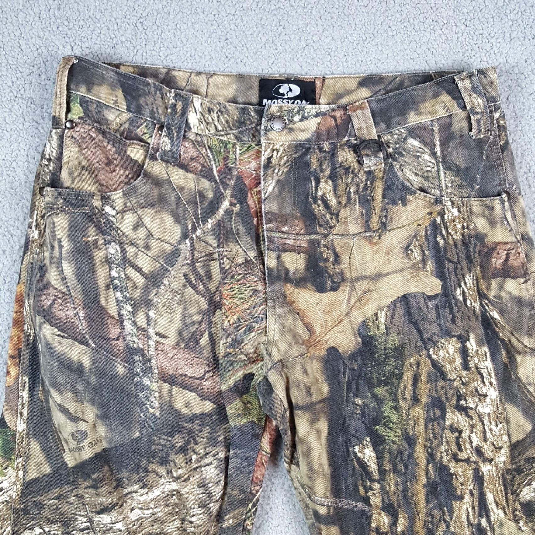 Vintage Mossy Oak Camo Outdoor Hunting Men's Size 38x30 Straight Leg Camouflage Pants Size US 38 / EU 54 - 2 Thumbnail