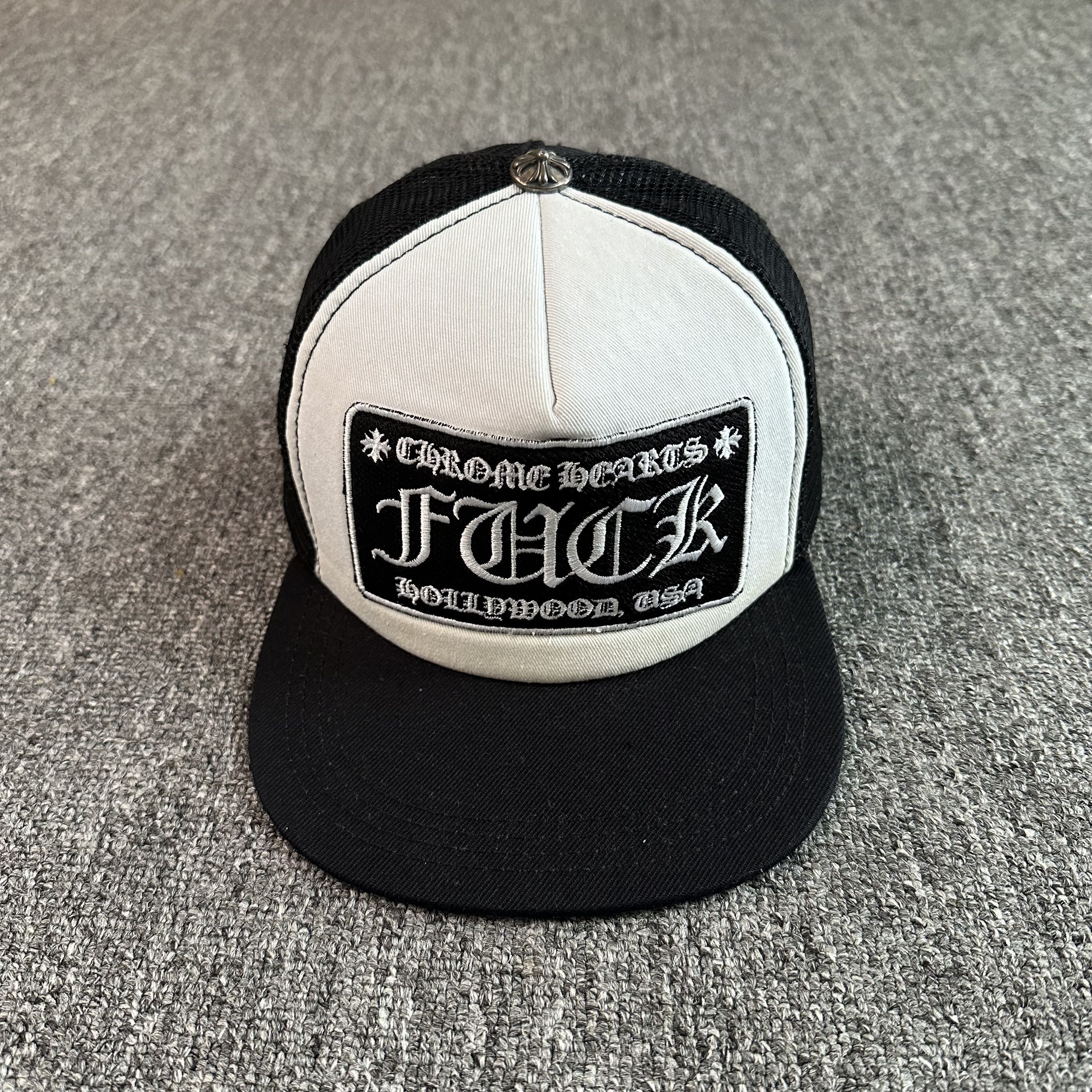 Chrome Hearts Guns N' Fuck'N Roses Trucker Hat | Grailed