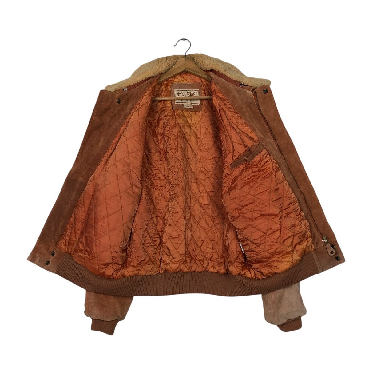Japanese Brand 🔥VINTAGE LEATHER JACKET SUN FADED NEXT STAGE ISSEY MIYAKE Size US L / EU 52-54 / 3 - 16 Thumbnail