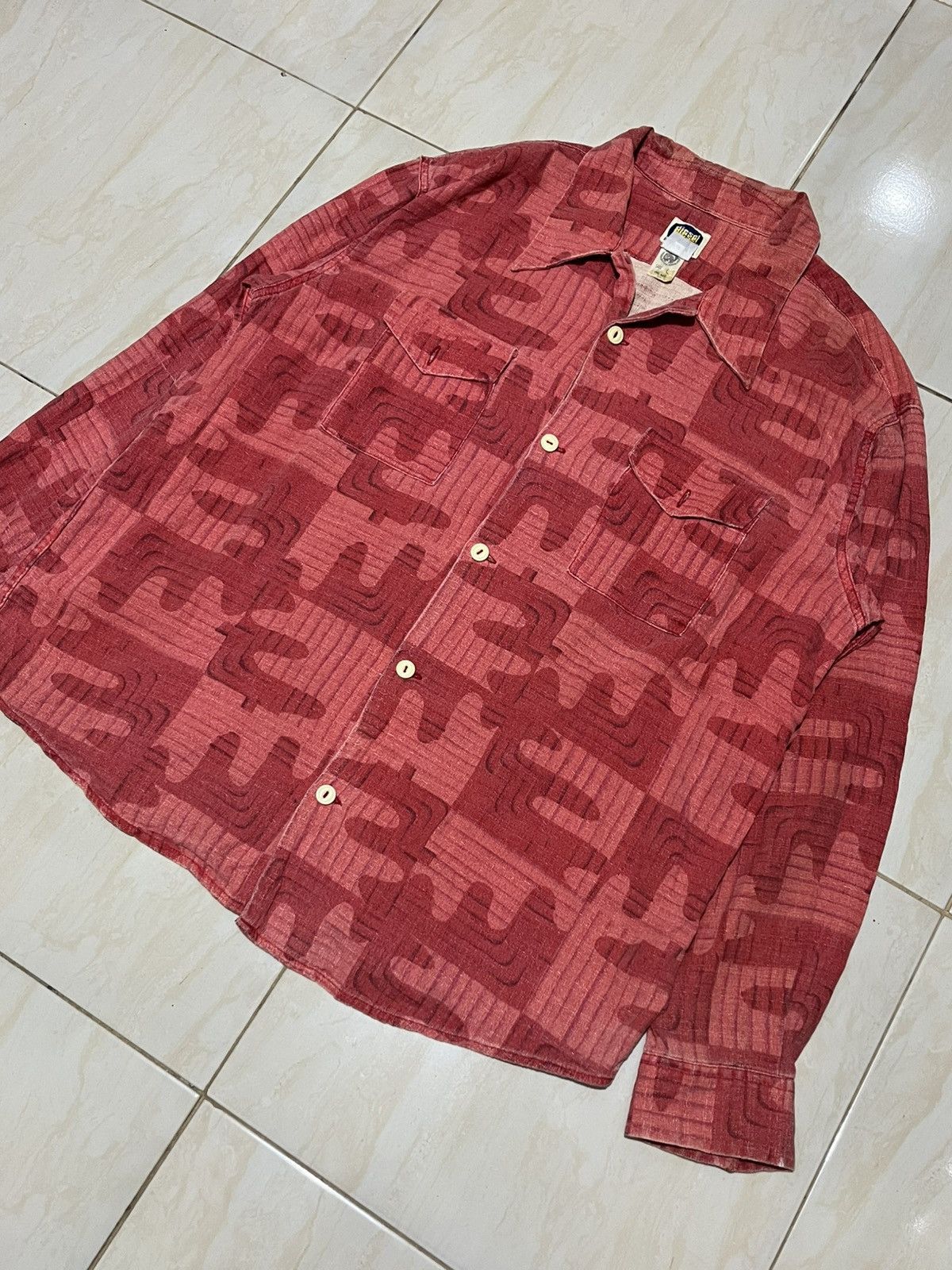 Diesel Diesel Button Up Print Size US L / EU 52-54 / 3 - 2 Thumbnail