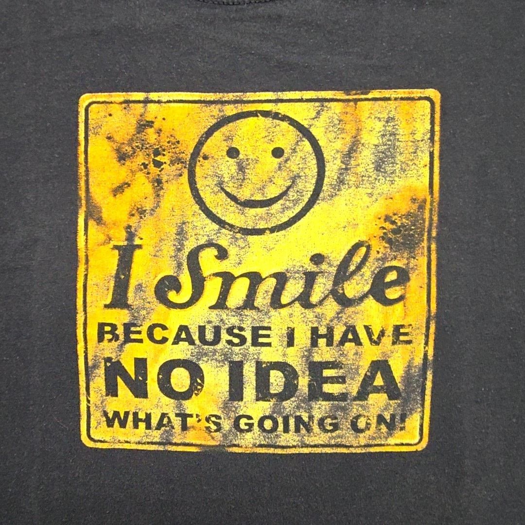 Jerzees Vintage Funny Graphic Jerzees Smile No Idea Blue XL T-shirt Size US XL / EU 56 / 4 - 2 Thumbnail