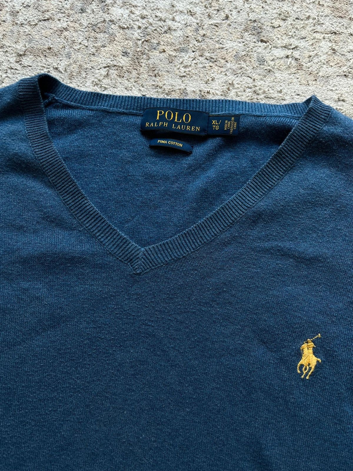 Polo Ralph Lauren Ralph Lauren Small Pony V-Neck 100% Pima Cotton Sz XL Size US XL / EU 56 / 4 - 3 Thumbnail
