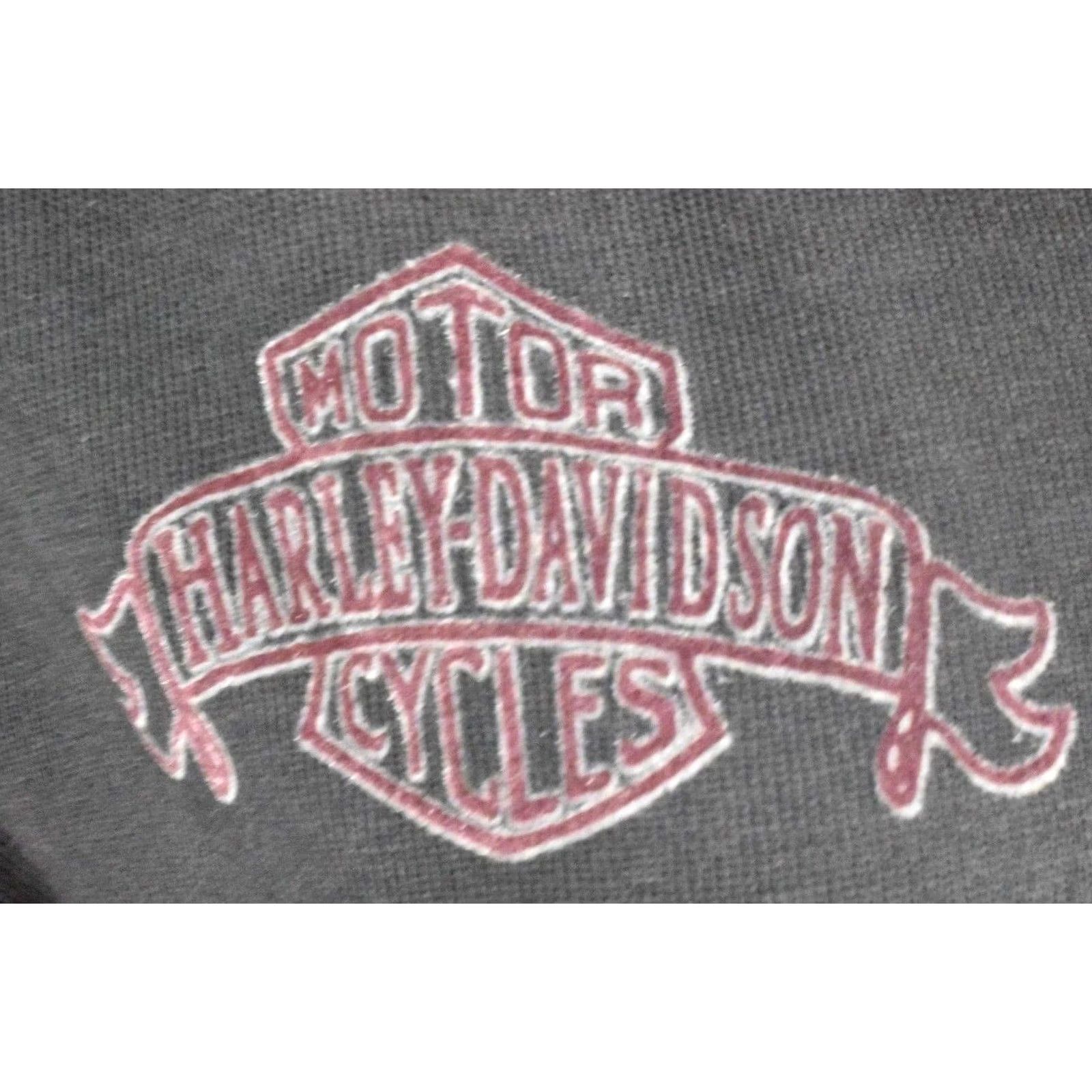 Harley Davidson Harley-Davidson Women's T-Shirt Grey 3 Button V-Neck Henley M Size M / US 6-8 / IT 42-44 - 5 Thumbnail