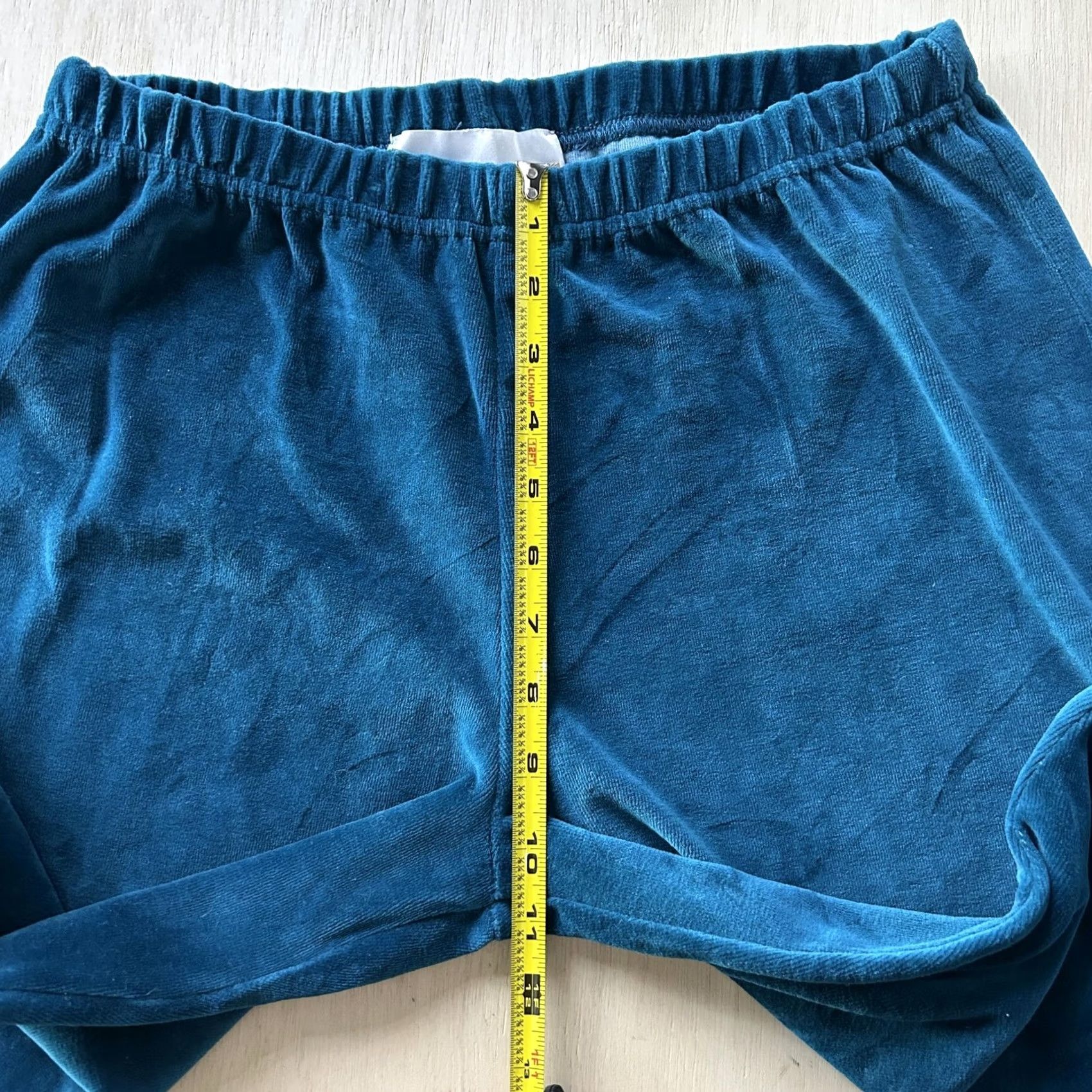 Architect VINTAGE Architect Sweatpants Womens PM Blue Velour Elastic Waist Pull On Relaxed Size 32" / US 10 / IT 46 - 7 Thumbnail