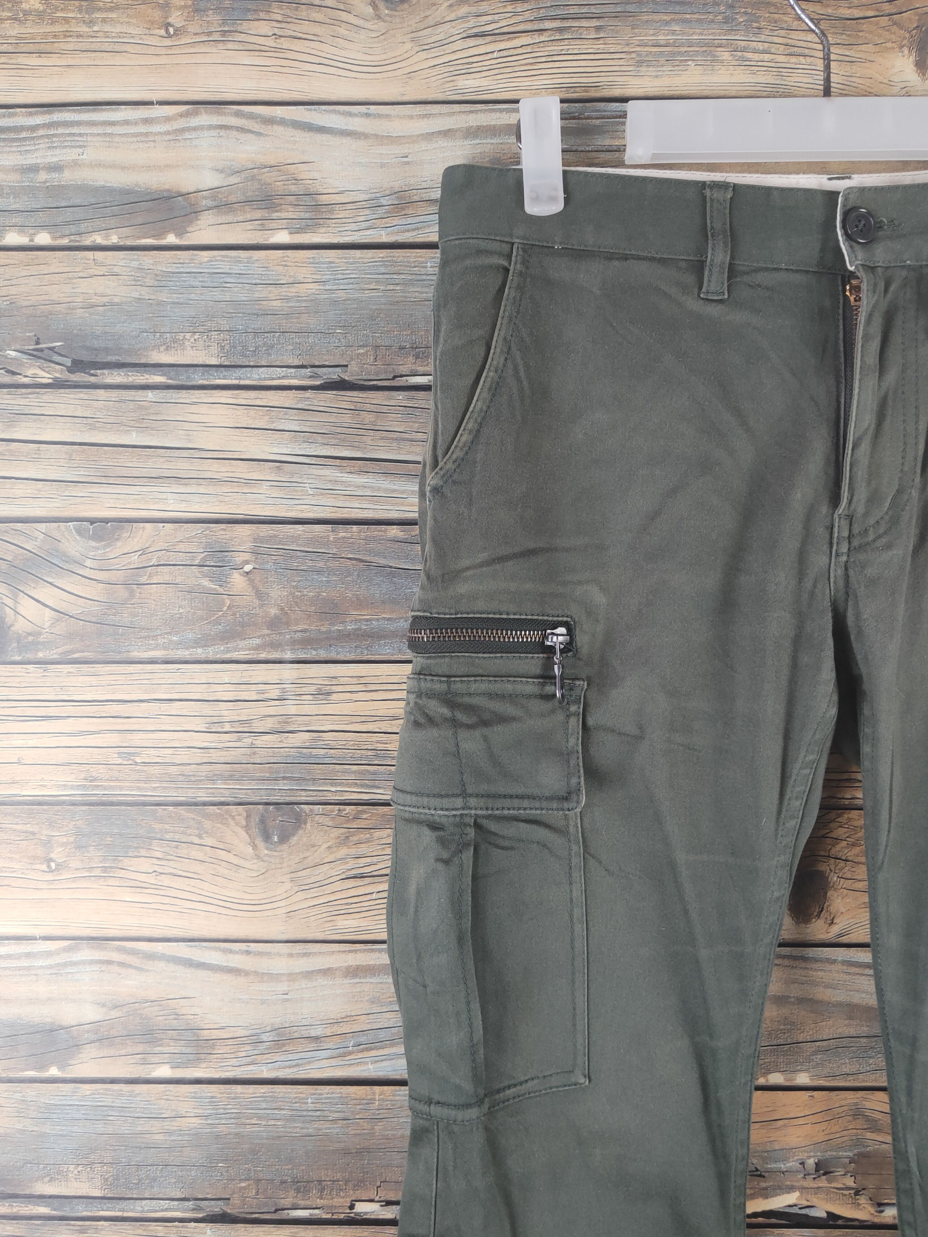 Takeo Kikuchi DL TK Mixpice Dark Green Multipocket Cargo Pants #1919 Size US 30 / EU 46 - 3 Thumbnail