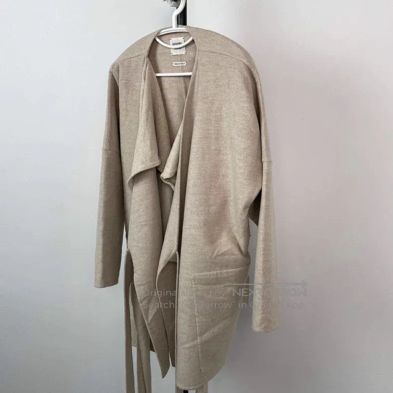 Hermes Hermes Medium-length beige cashmere coat Size XS / US 0-2 / IT 36-38 - 4 Thumbnail