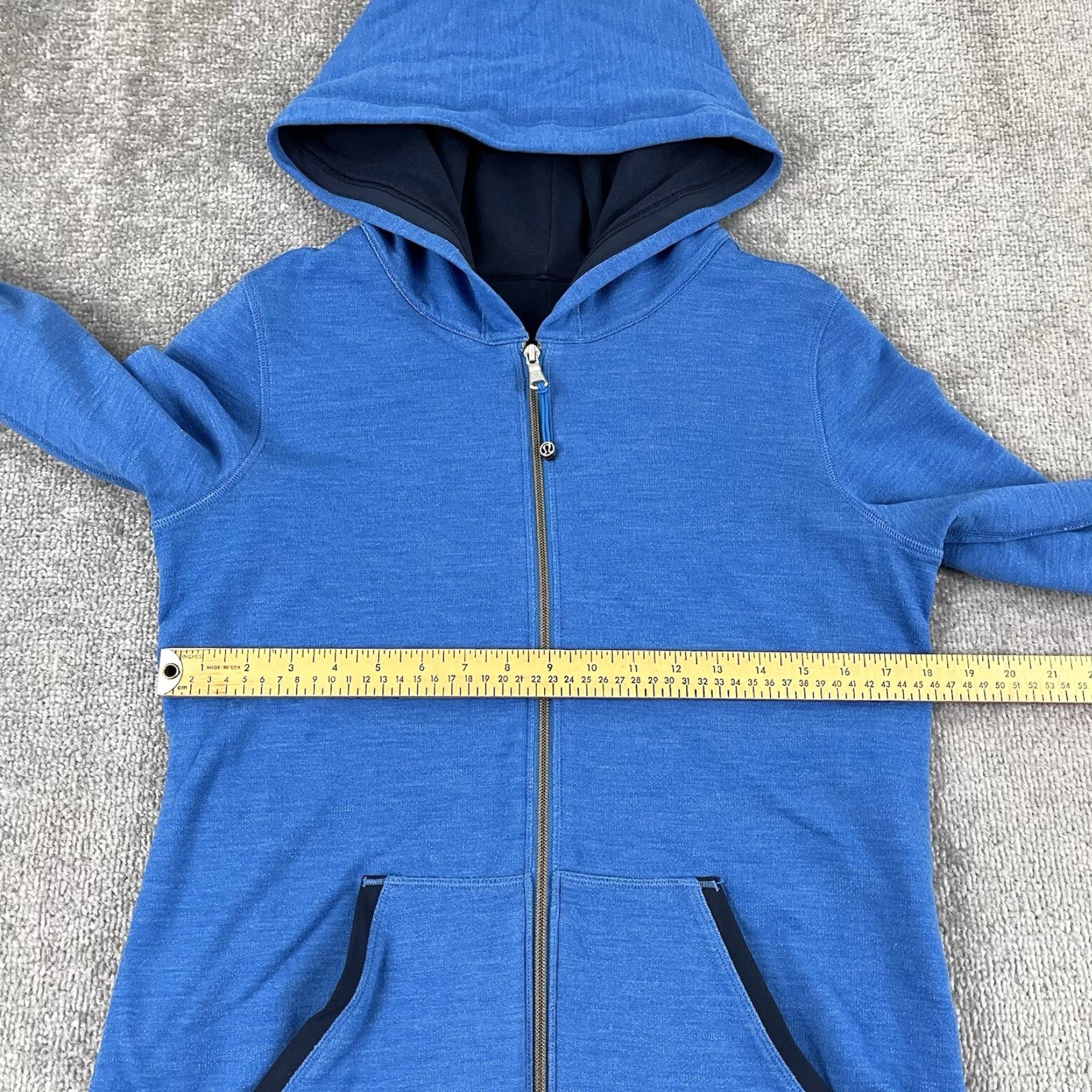 Lululemon LULULEMON Jacket Womens Size 6/8 Blue Hooded Full Zip Thumbholes Running Lined Size M / US 6-8 / IT 42-44 - 6 Thumbnail