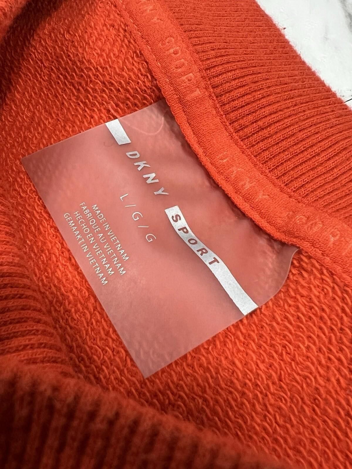 DKNY DKNY Sport Cropped Boxy Sweatshirt Red Embroidered Logo #8 Size L / US 10 / IT 46 - 5 Thumbnail
