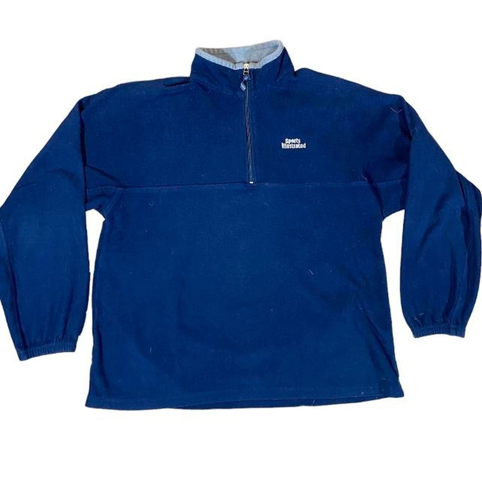 Hanes 2000s quarter zip sports illustrated embroidered Size US XL / EU 56 / 4 - 1 Thumbnail