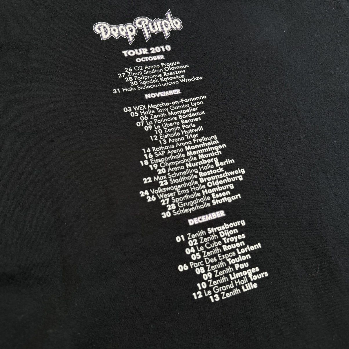 Gildan Deep Purple tshirt 2010 Europe tour Size US L / EU 52-54 / 3 - 4 Thumbnail