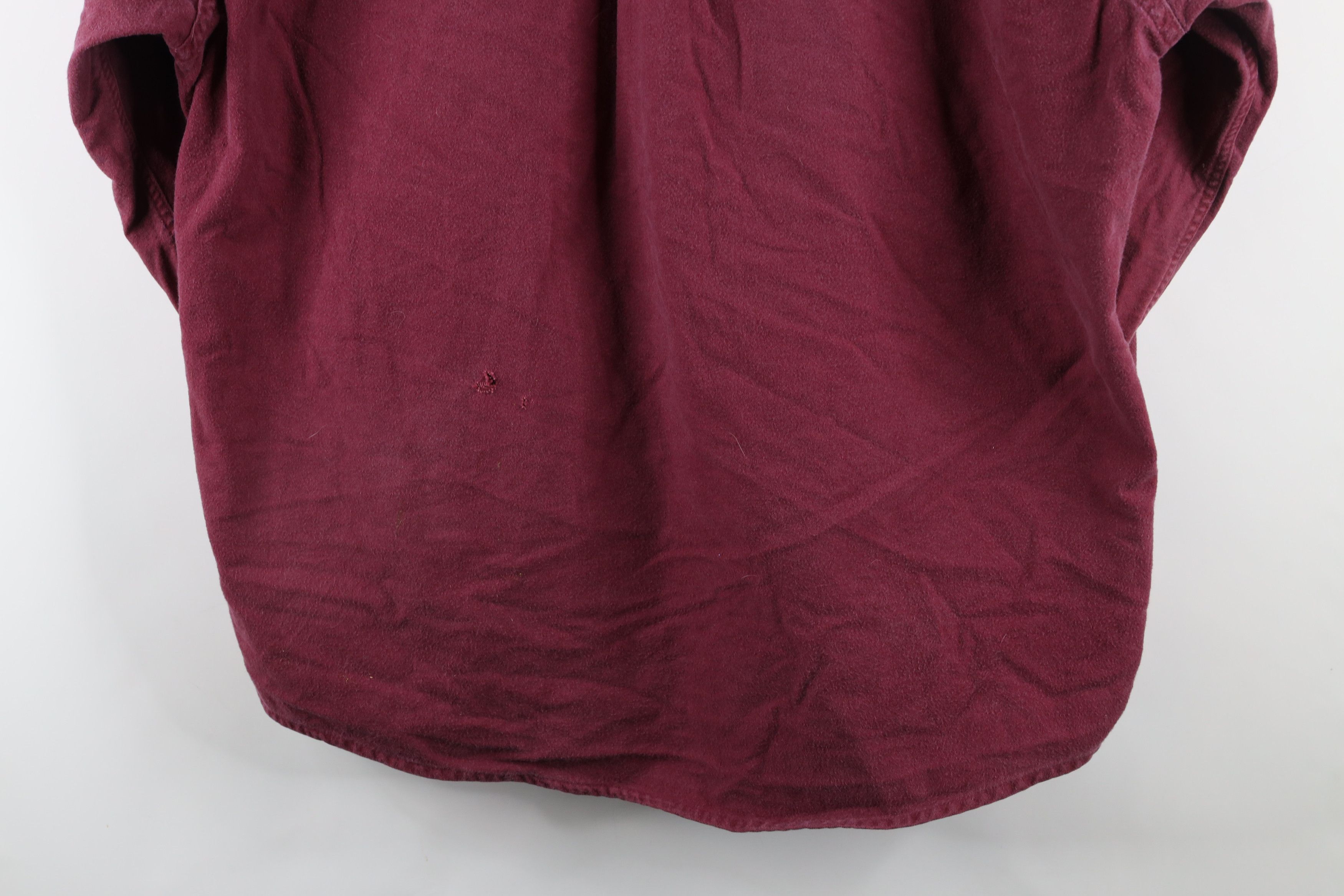 Timberland × Vintage Vintage 90s Timberland Chamois Cloth Button Shirt Red Size US M / EU 48-50 / 2 - 16 Thumbnail