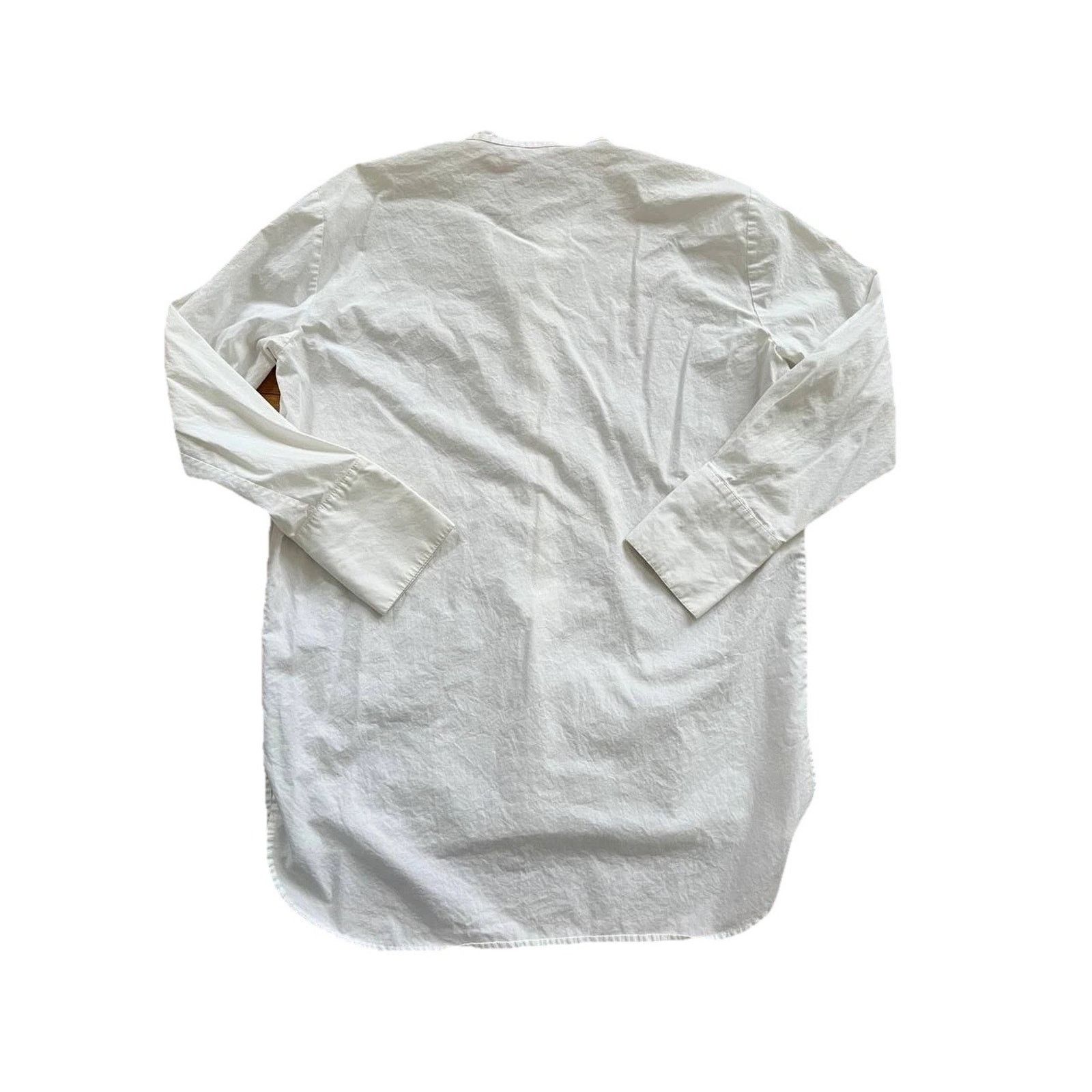 Club Monaco Club Monako Button Up Cotton White Shirt Top Large A001468 Size L / US 10 / IT 46 - 6 Thumbnail