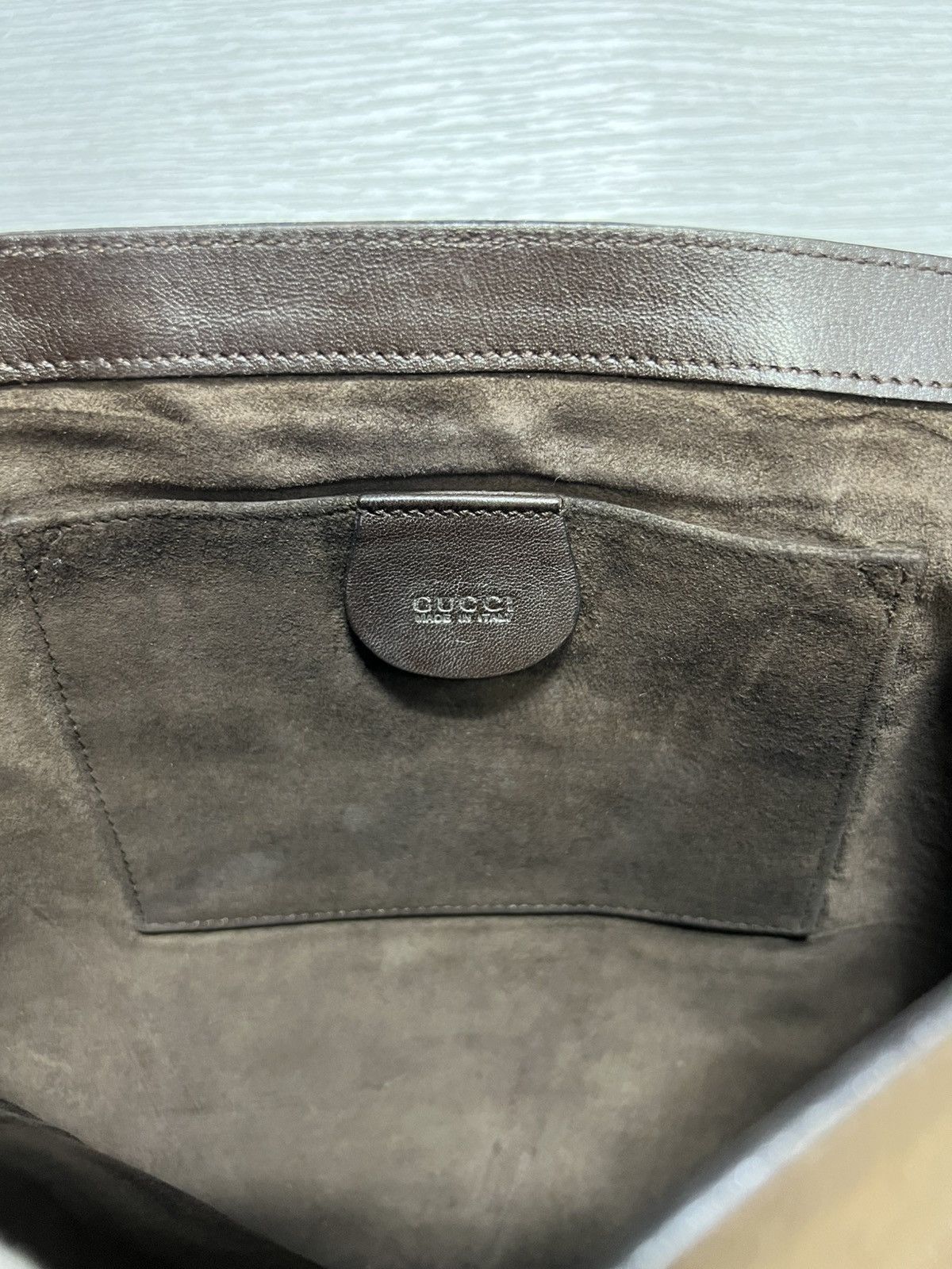 Gucci Gucci - Tom Ford - Brown Leather Shoulder Bag Size ONE SIZE - 17 Thumbnail