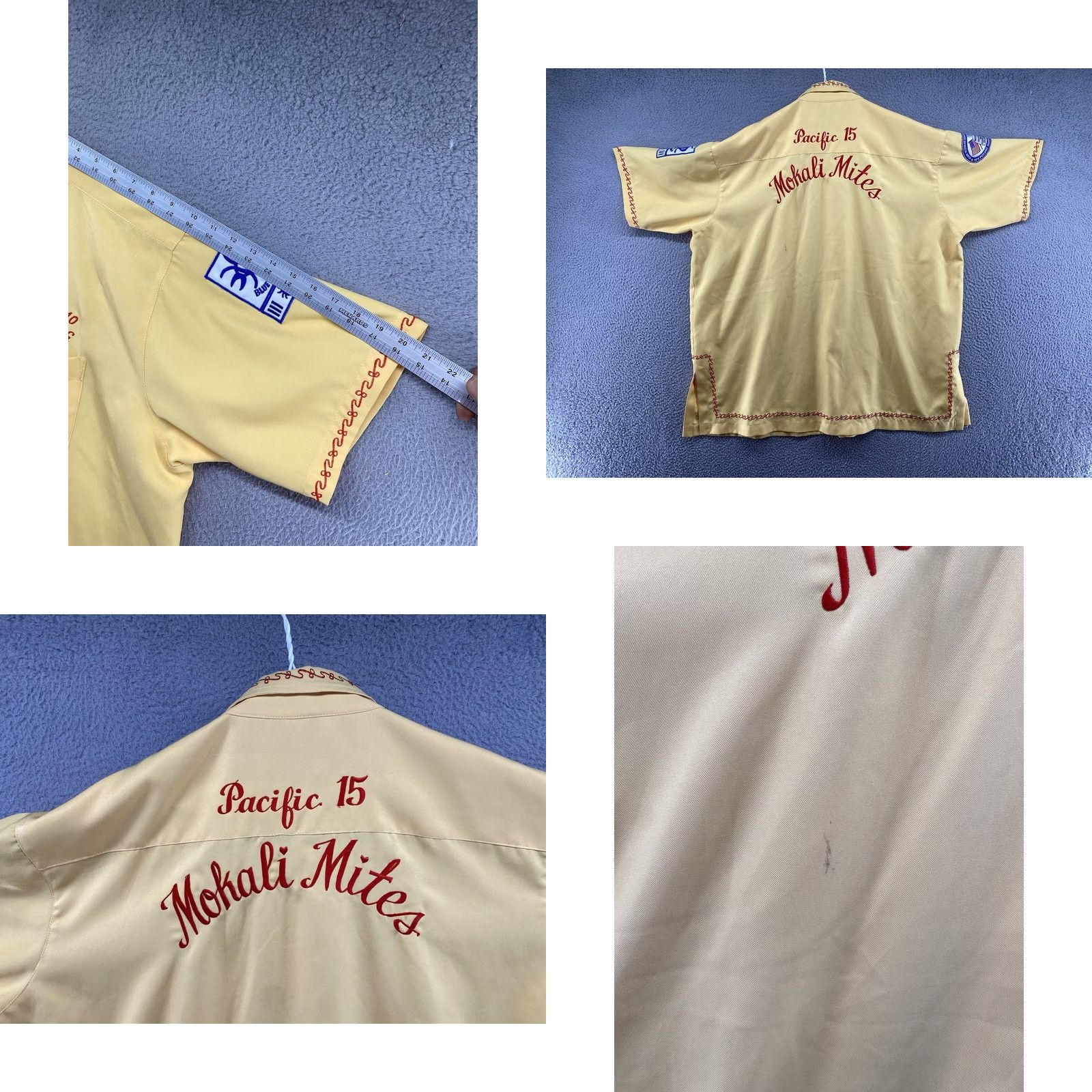 Alife VTG 90s VFW Life Member Button Up Pacific 15 Modalities Mites Hospital Shirt 3XL Size US XXL / EU 58 / 5 - 8 Thumbnail