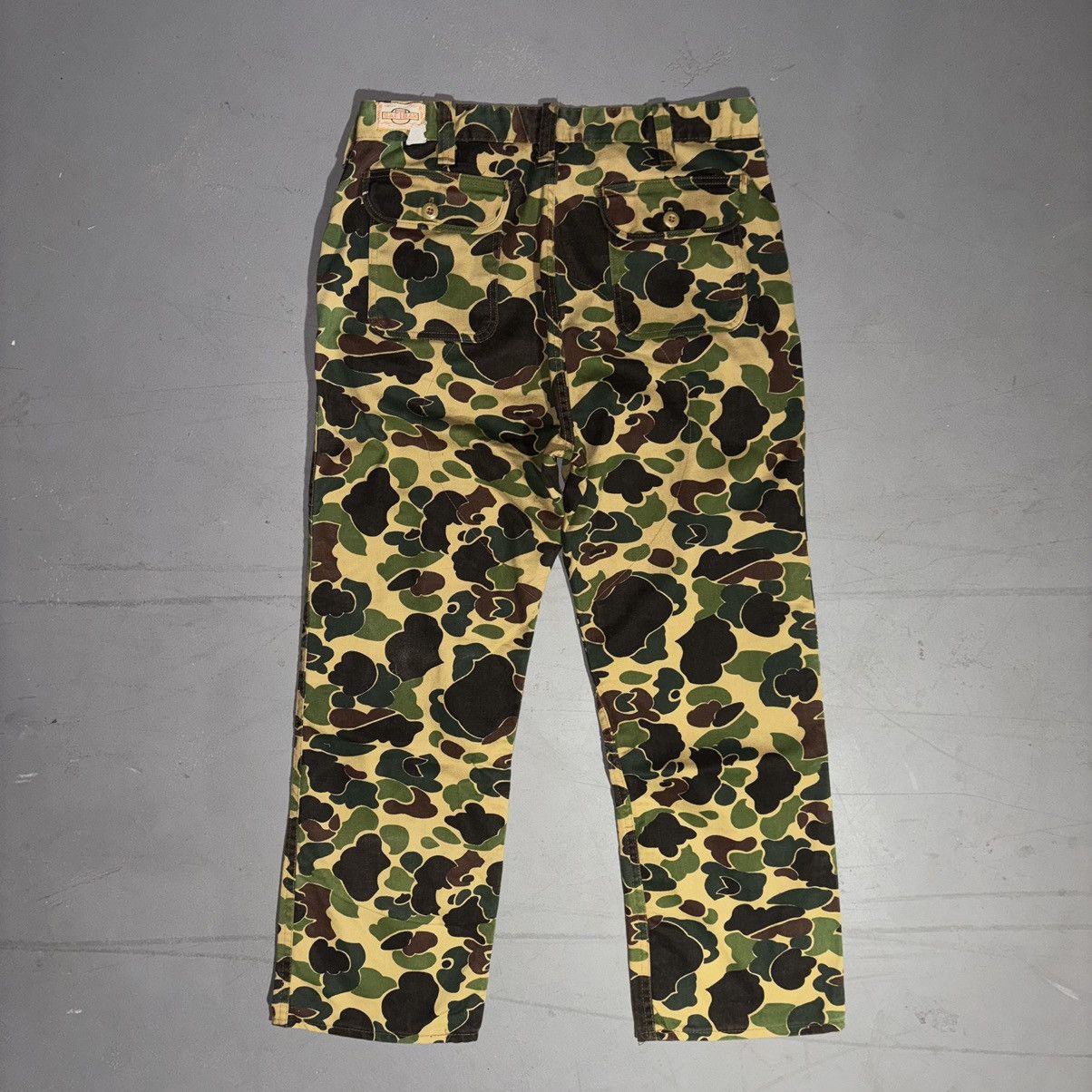 Vintage Saftbak Camo Pants Frog Skin Duck Camo 70s 80s 34