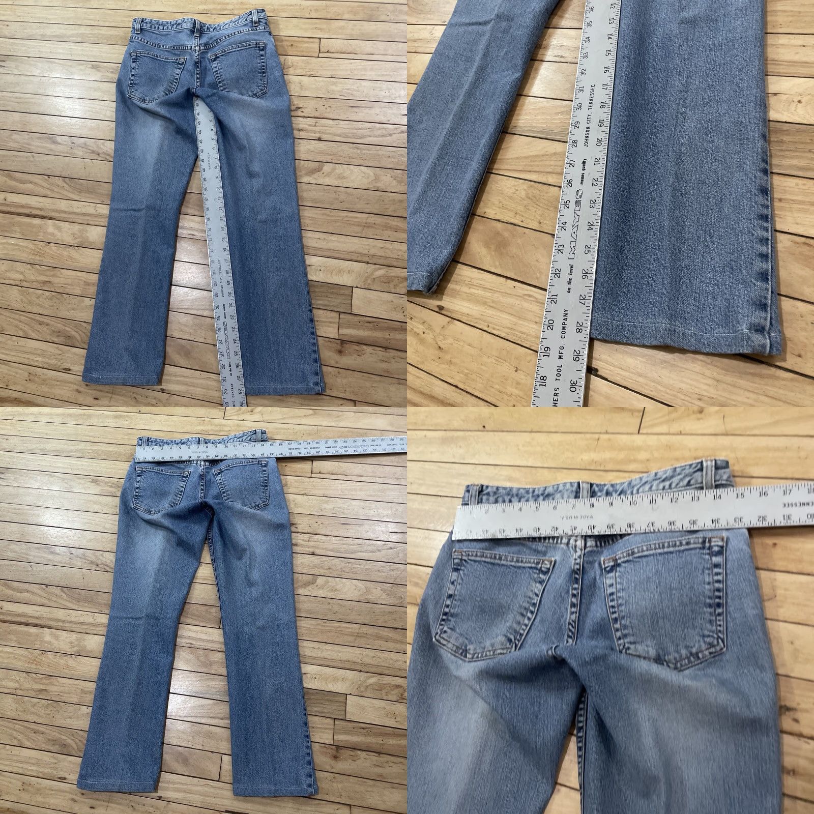 Gap GAP Jeans Women 4 Boot Cut Regular Vintage 90s Light Blue Stretch Denim 29x28 Blue, Navy, Denim Bootcut Women 4 GAP Jeans Vintage 90s Size 27" / US 4 / IT 40 - 8 Thumbnail