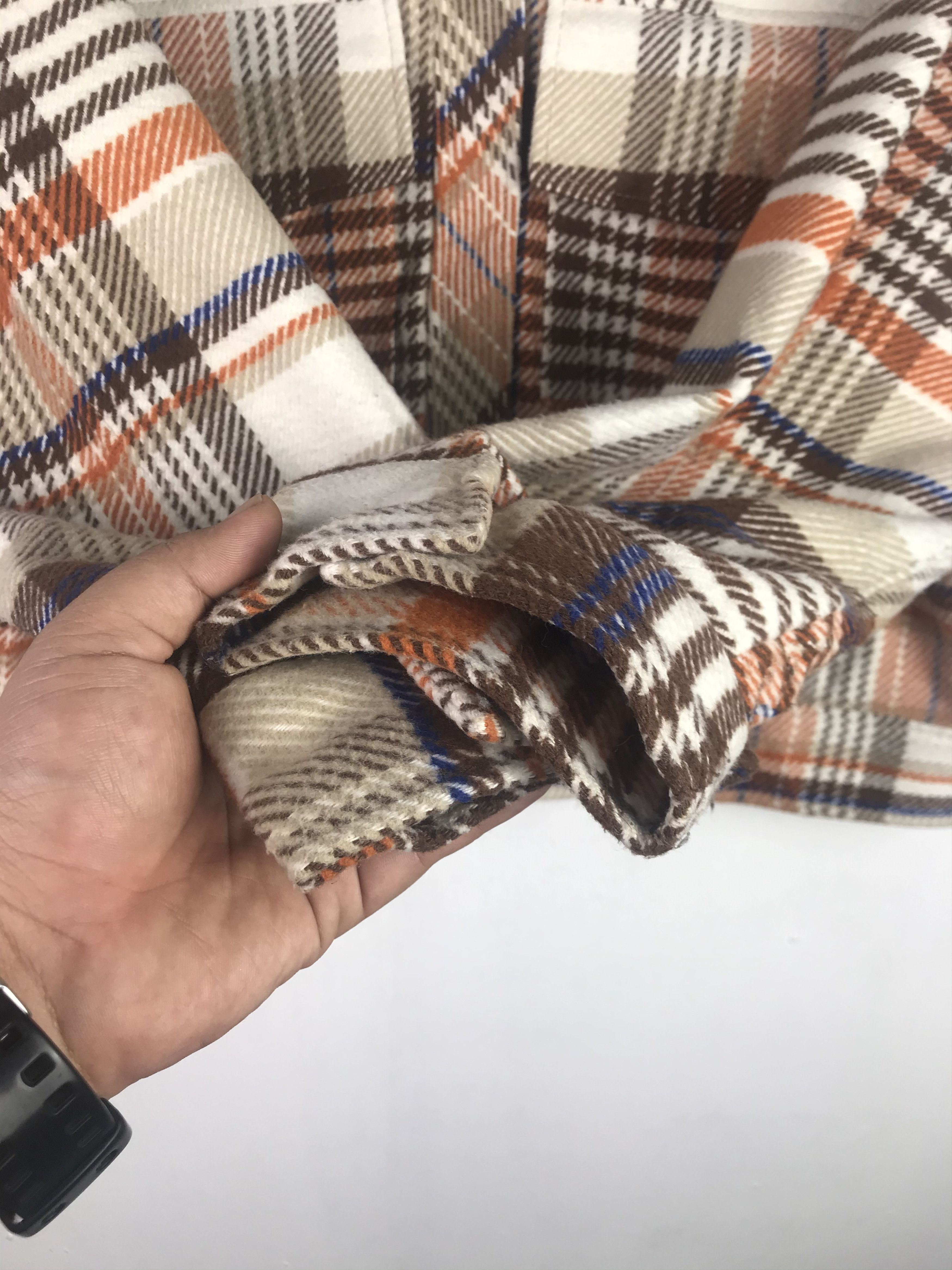 Flannel × Japanese Brand × Vintage Vintage Crop Button's up Rare Design Flannel Size US M / EU 48-50 / 2 - 7 Thumbnail