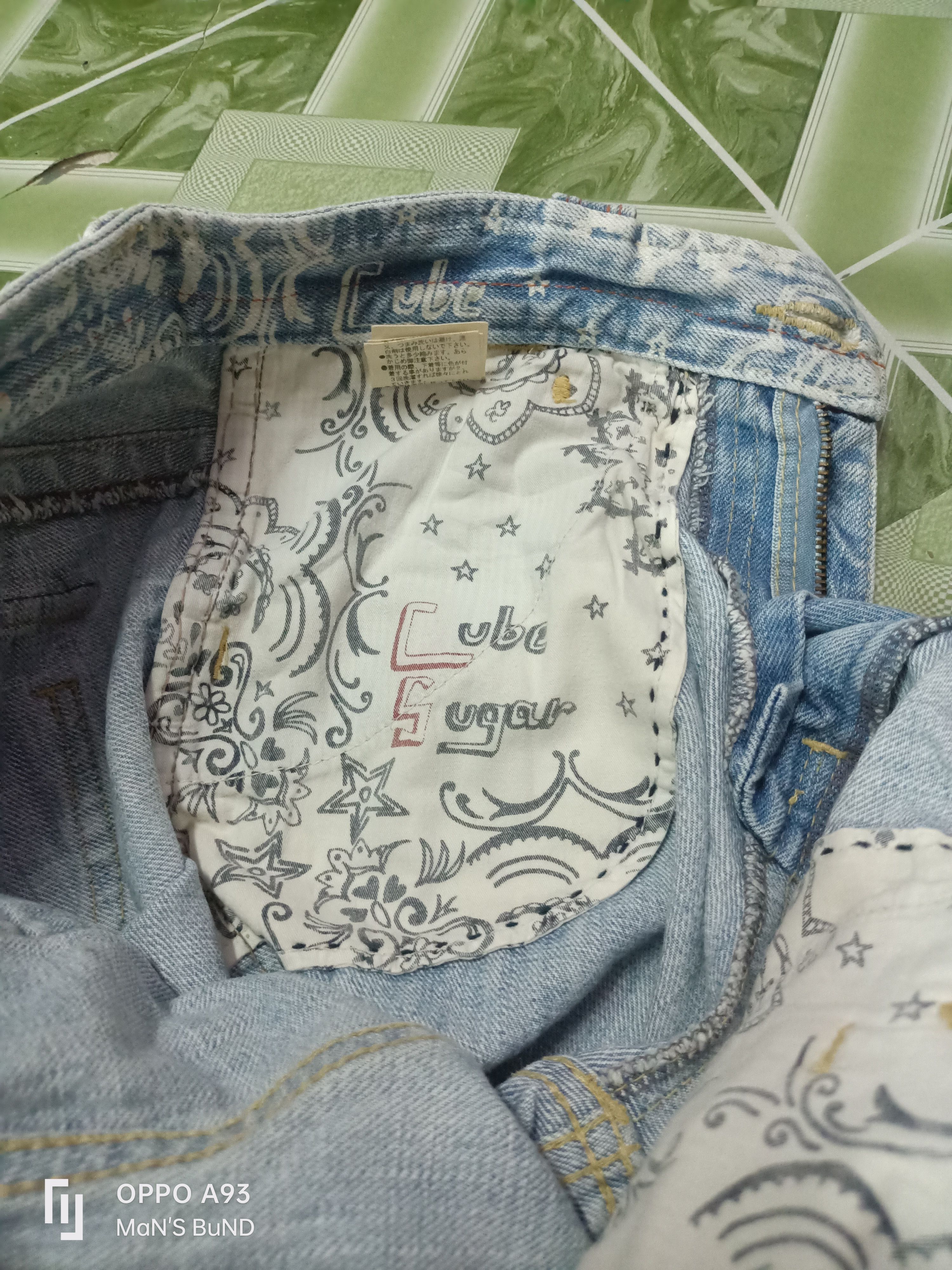 Japanese Brand Vintage CUBE SUGAR Jeans Size 29" - 14 Thumbnail
