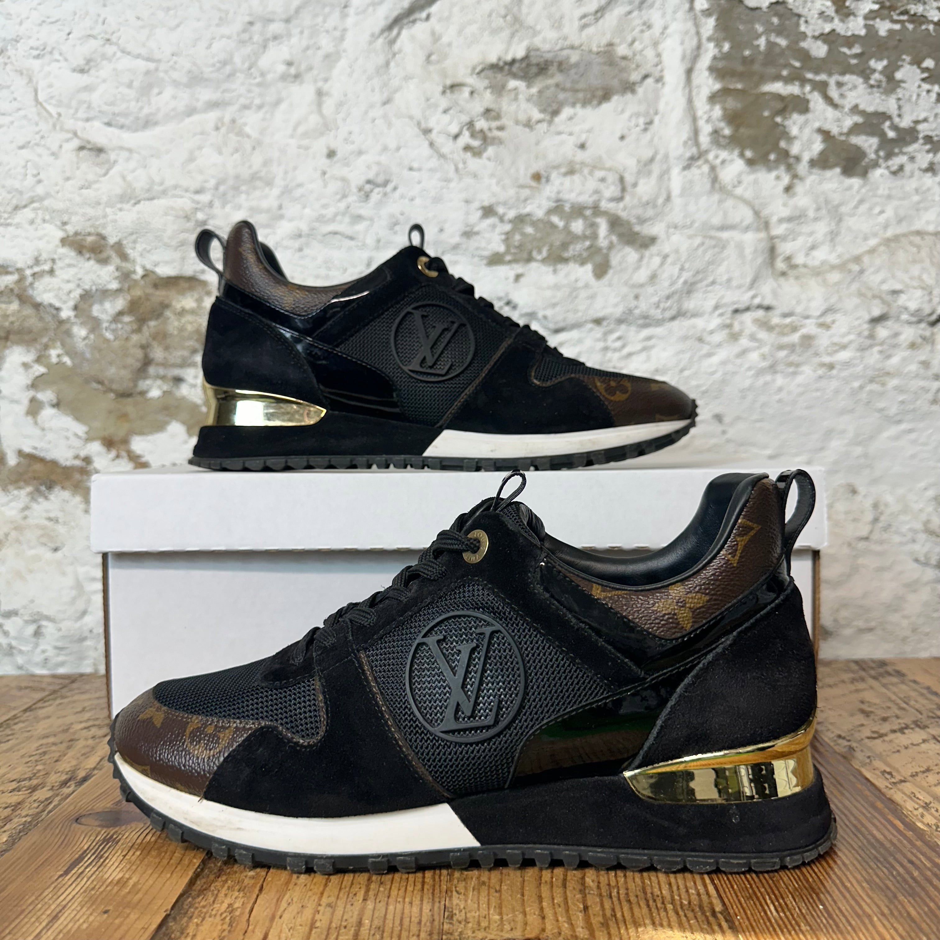 Louis Vuitton Louis Vuitton Black Brown Monogram Runaway Sneaker Sz 6 (38) Size US 6 / EU 39 - 1 Thumbnail